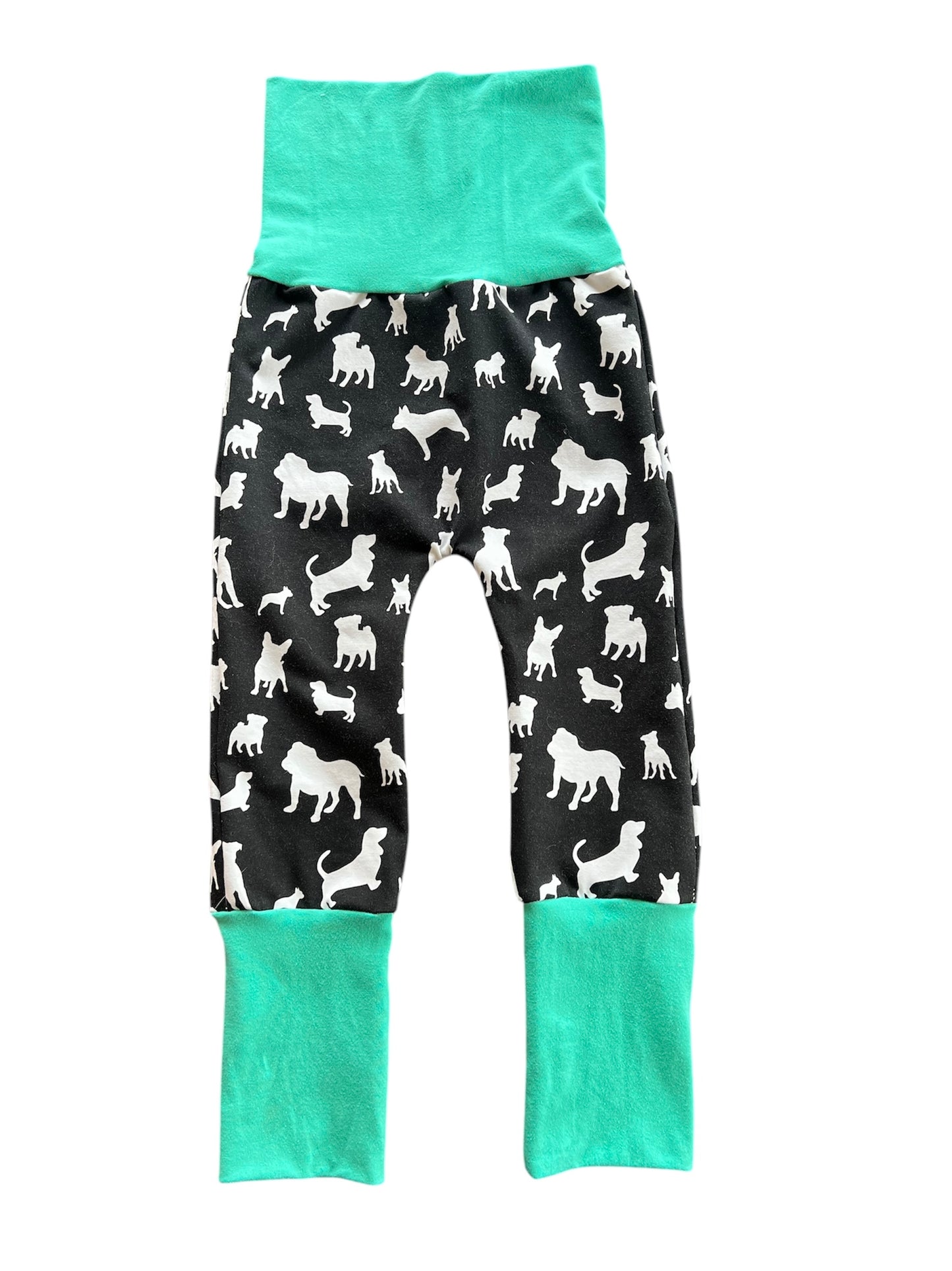 Monochrome Dogs Mint Bands 6m-3t Maxaloones grow with me pants