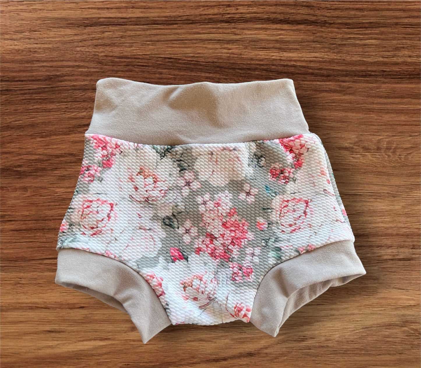 Discount Grey Pink floral Bummies Multiple Sizes