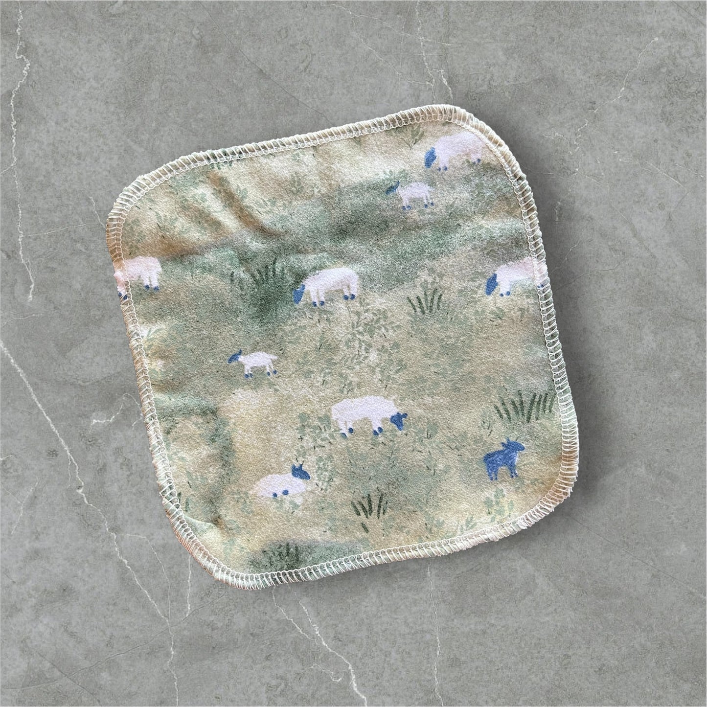 Sheep 1ply flannel cloth wipes