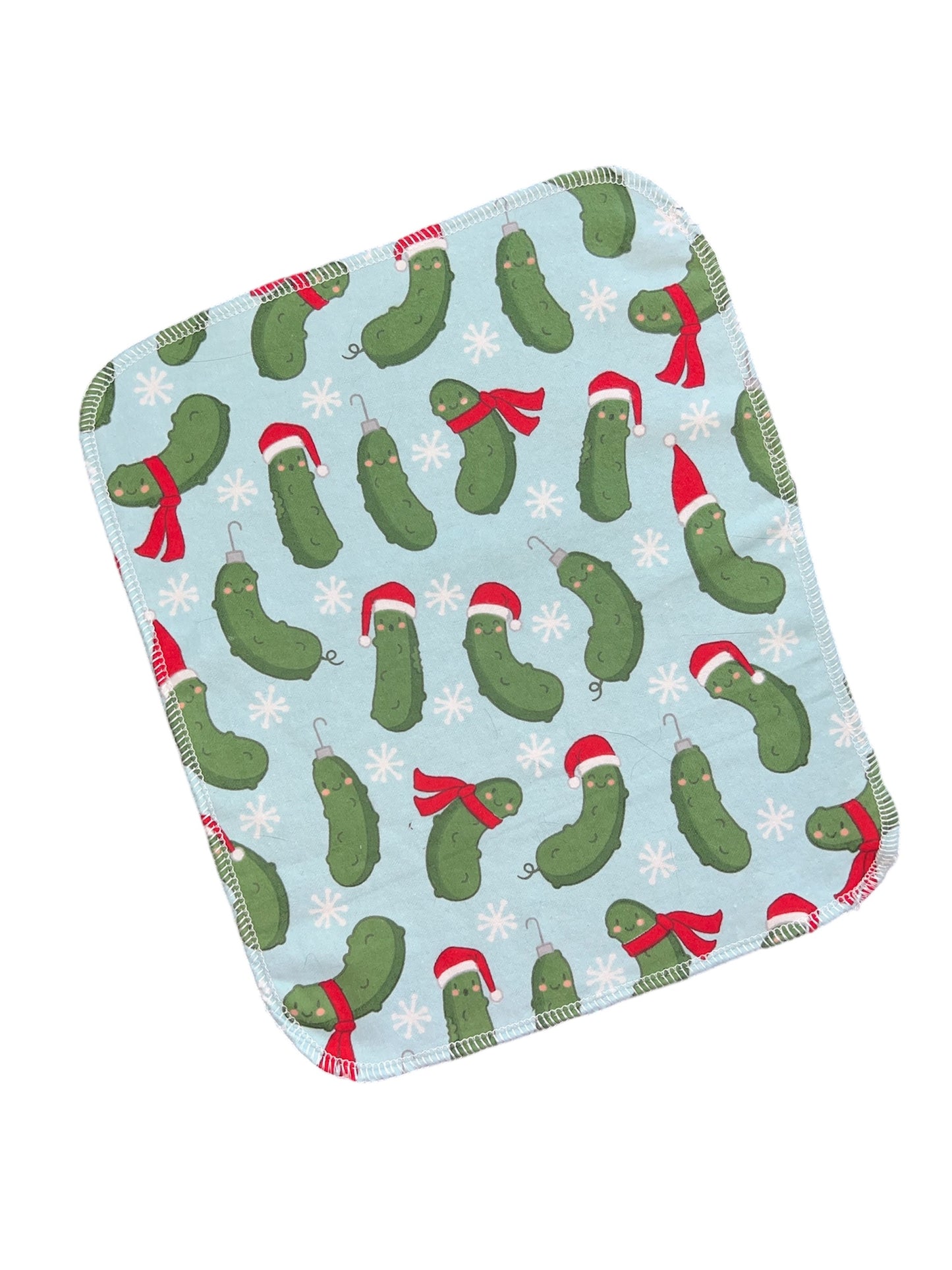 Discount Christmas Pickle 1ply flannel reusable paper towels