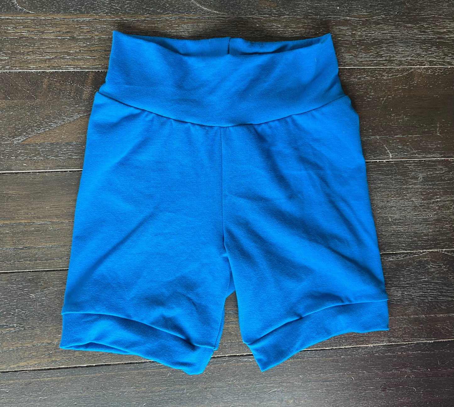 Solid Royal Blue 3-6yr Shortie shorts (longer length)
