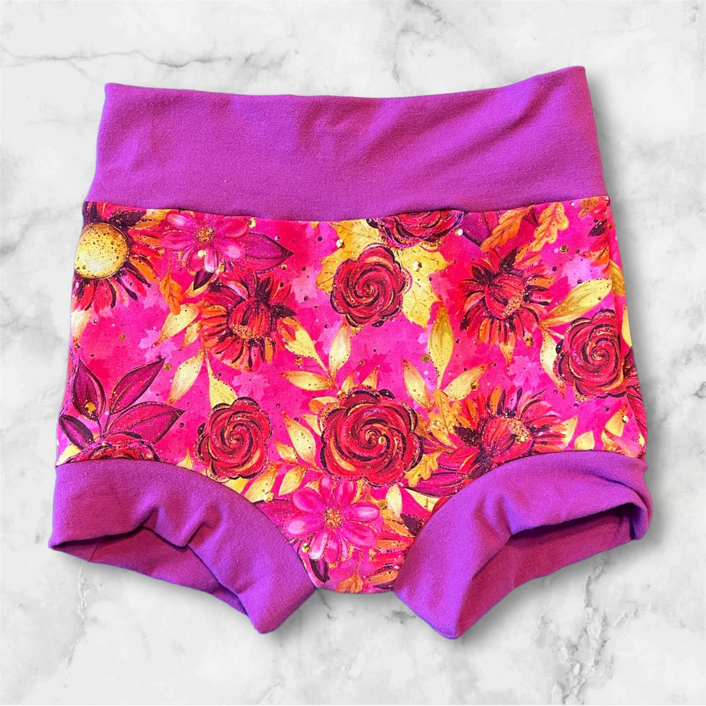 Bright Floral 6/7 bummies
