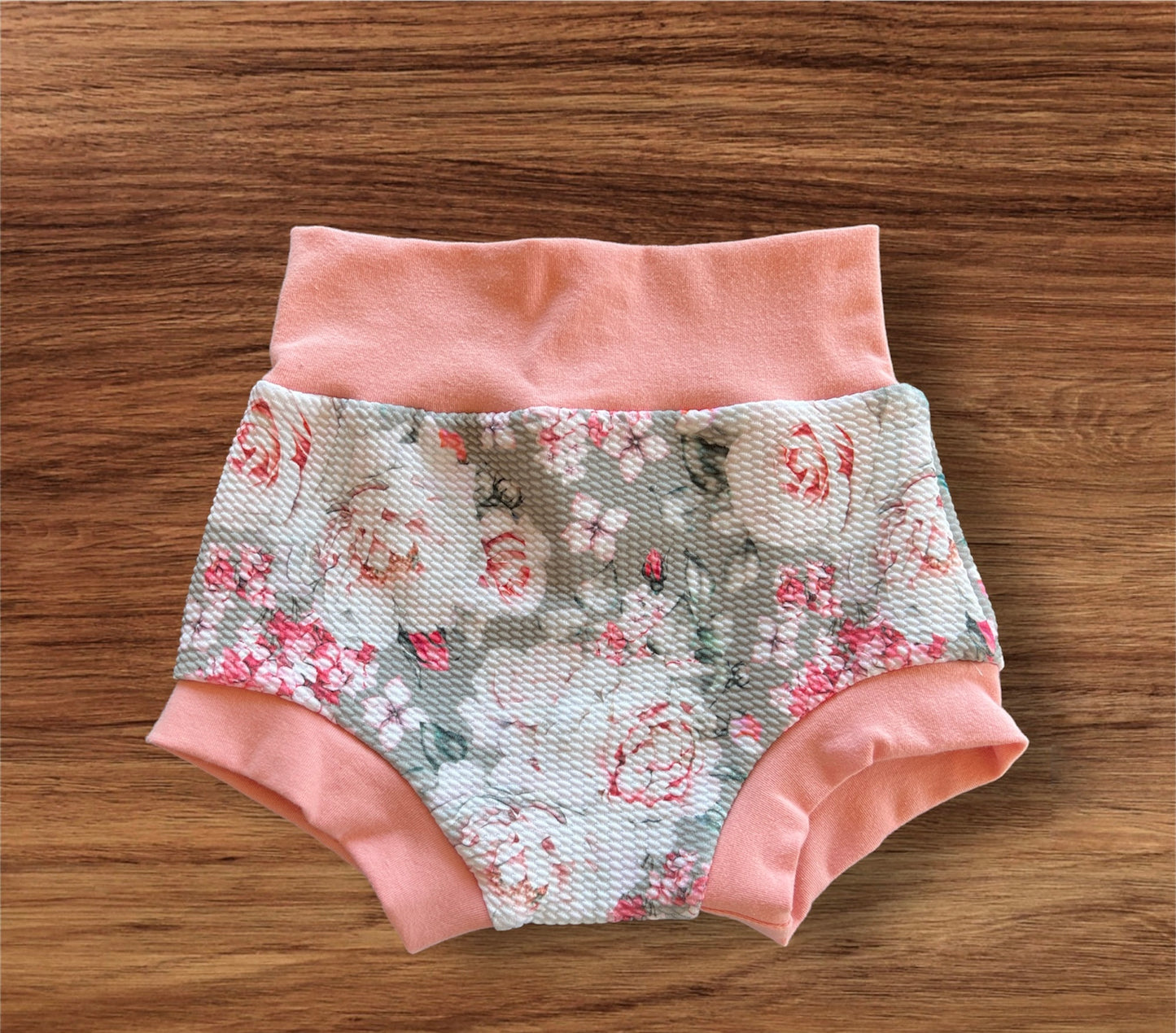 Discount Grey Pink floral Bummies Multiple Sizes