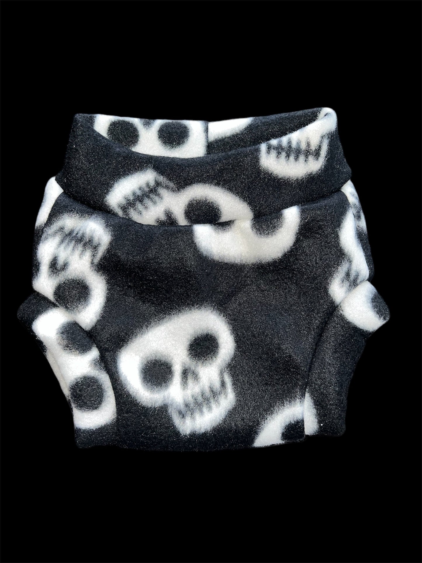 Skulls Small Fleece Diaper Cover