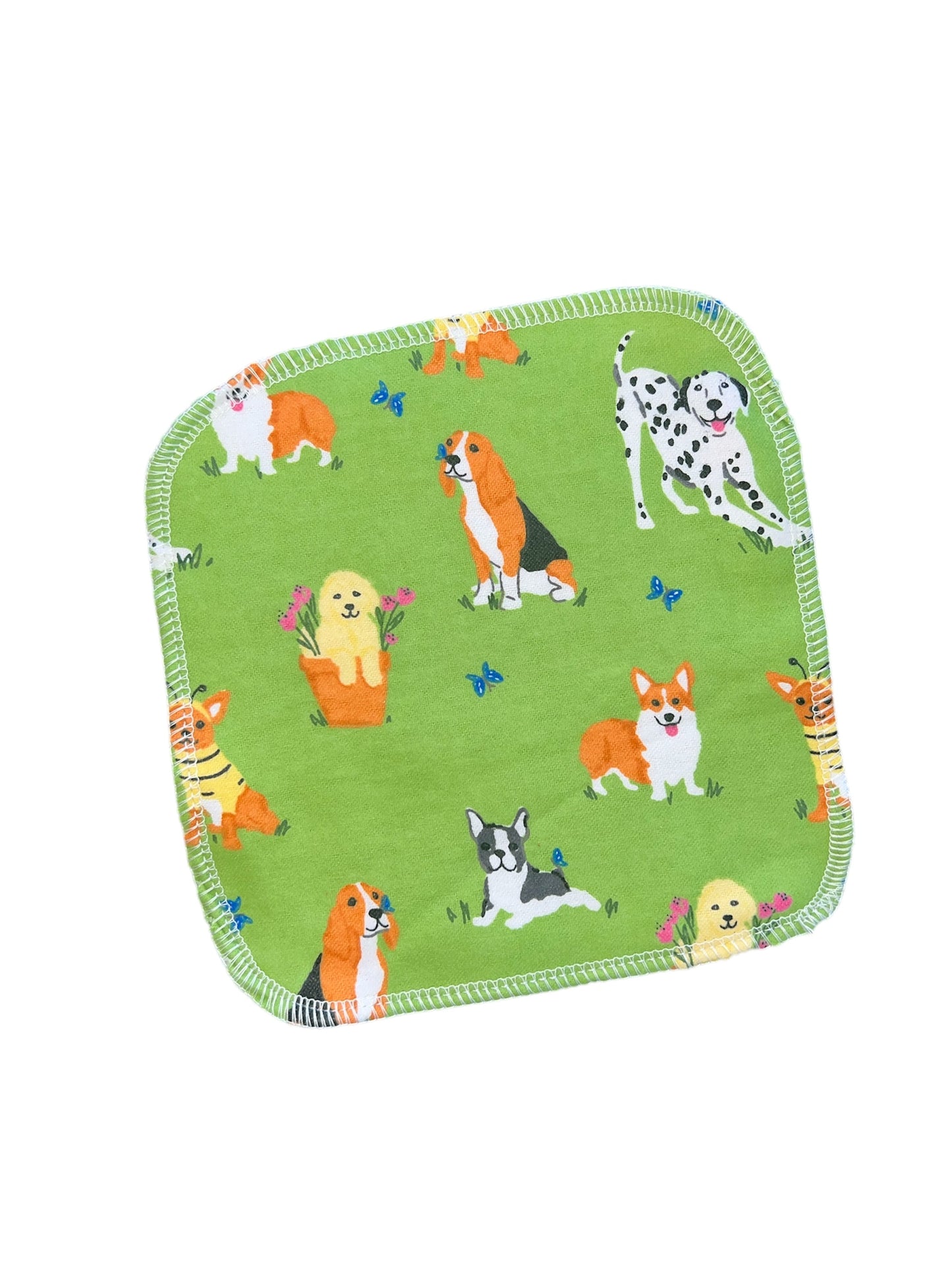Spring Dogs 2ply flannel cloth wipes