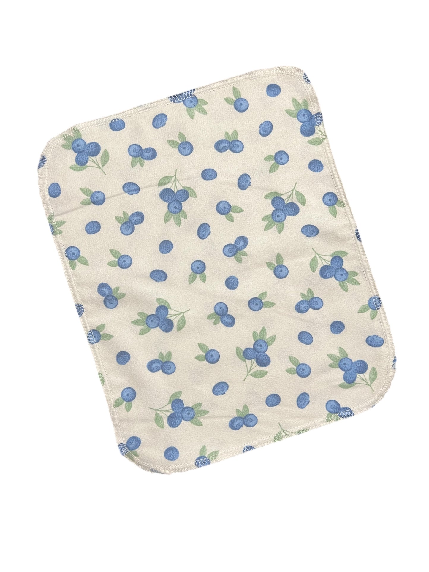 Blueberries 2ply flannel reusable paper towel