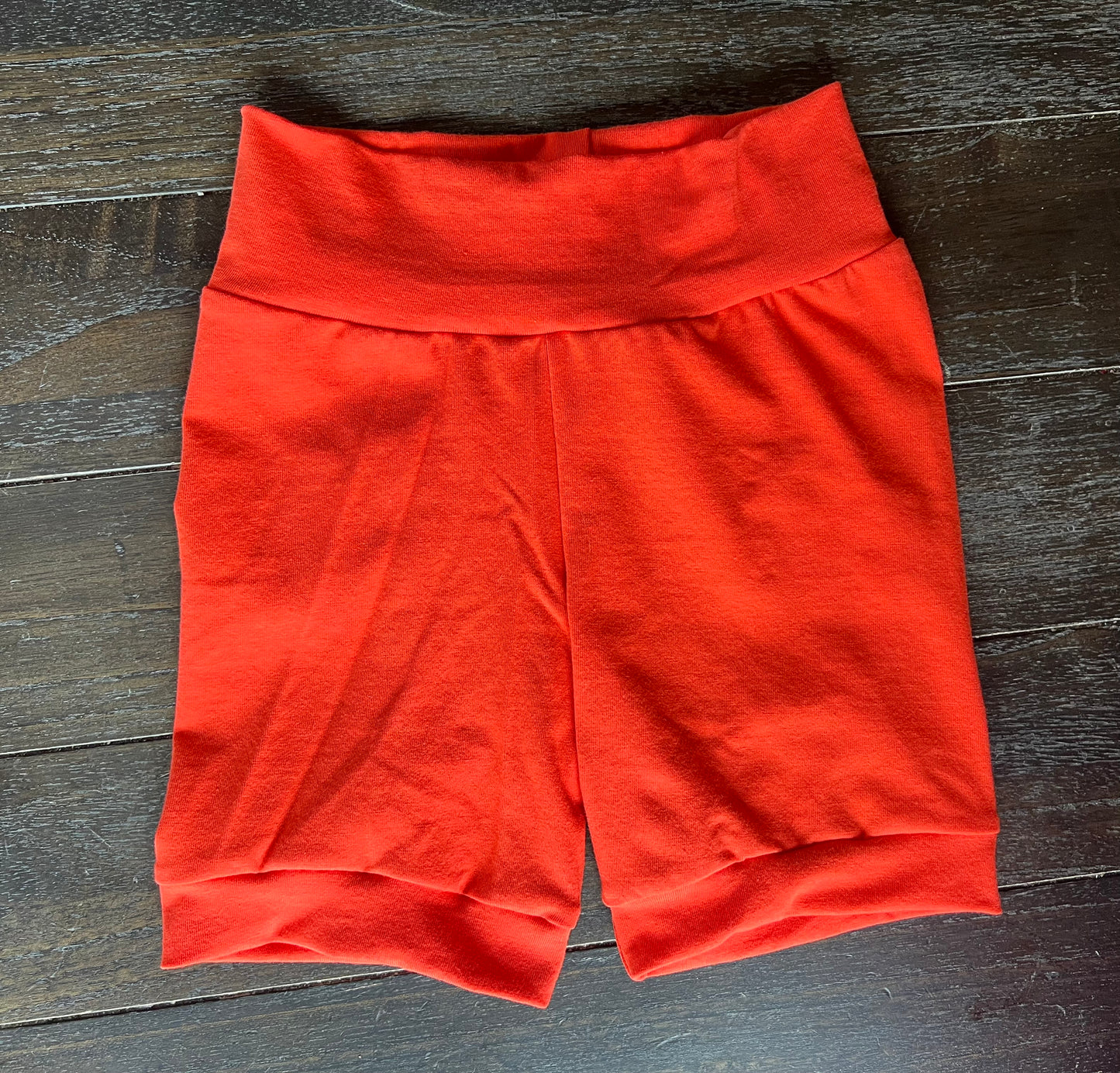 Solid Orange 3-6yr Shortie shorts (longer length)