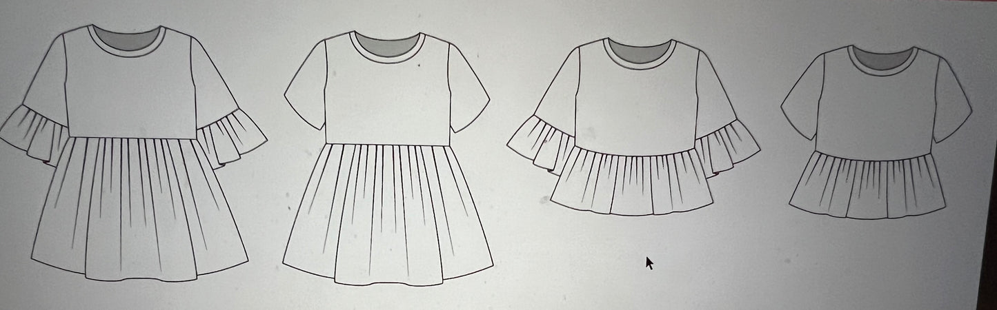 Custom Bell Sleeve Dress