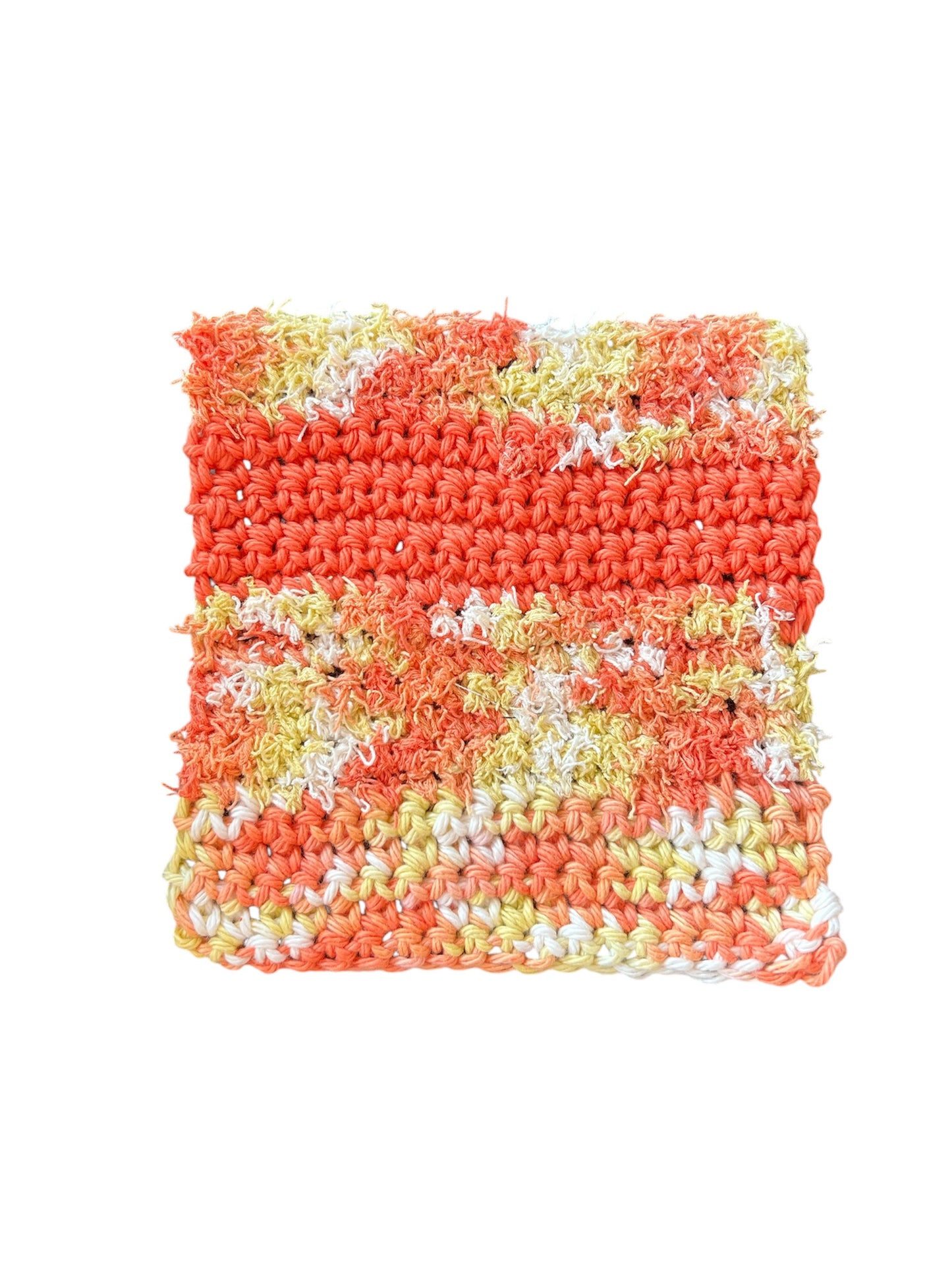 Peachy Cotton Scrubby Dishcloth cotton washcloth
