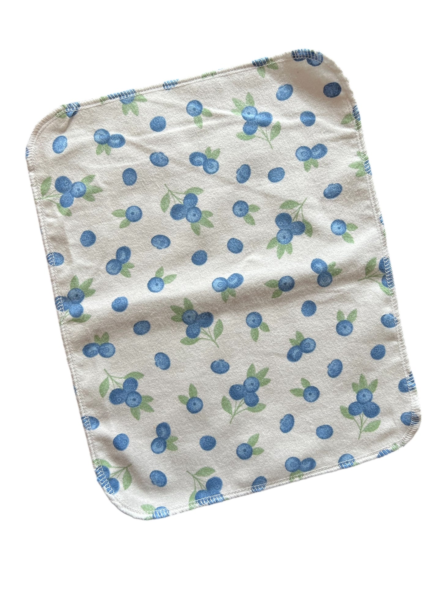 Blueberries 1ply flannel reusable paper towels