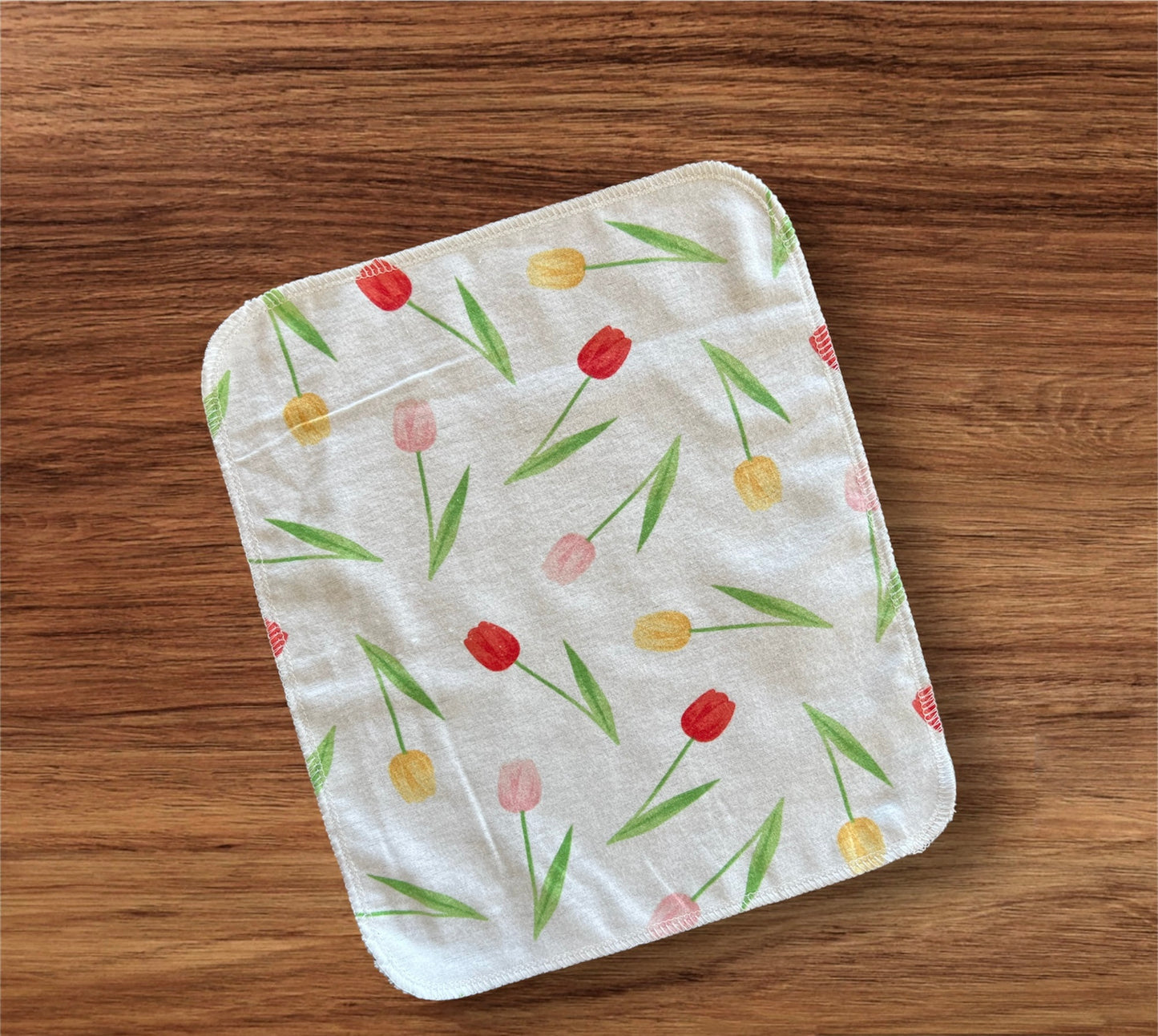 Tulips 1ply flannel reuseable paper towel