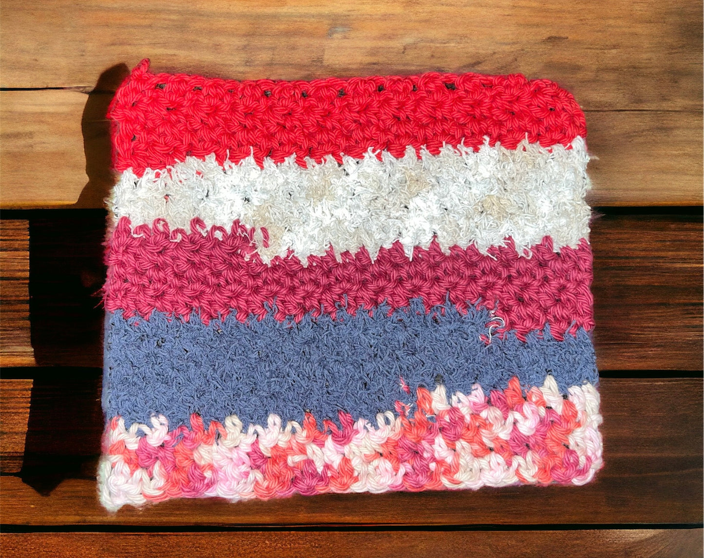 Beach House Colors cotton washcloth dishcloth scrubby blend
