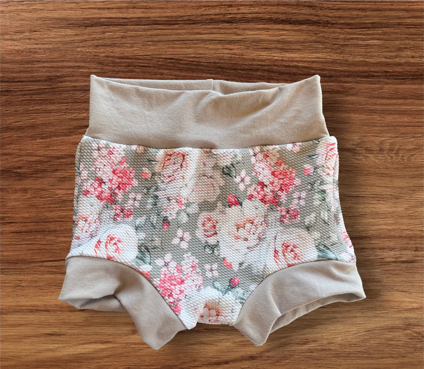 Discount Grey Pink floral Bummies Multiple Sizes