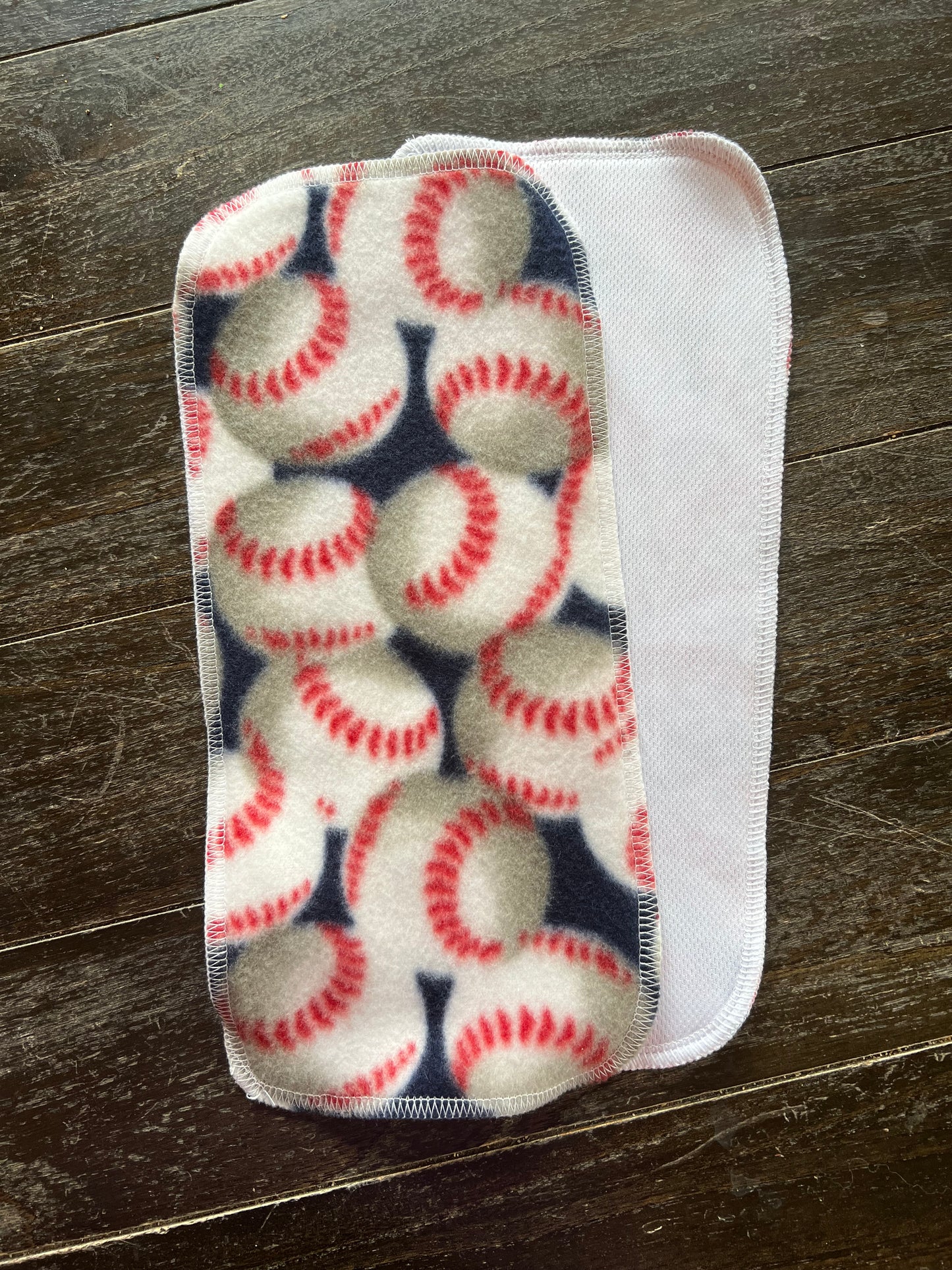 Baseball fleece & athletic wicking jersey diaper liners
