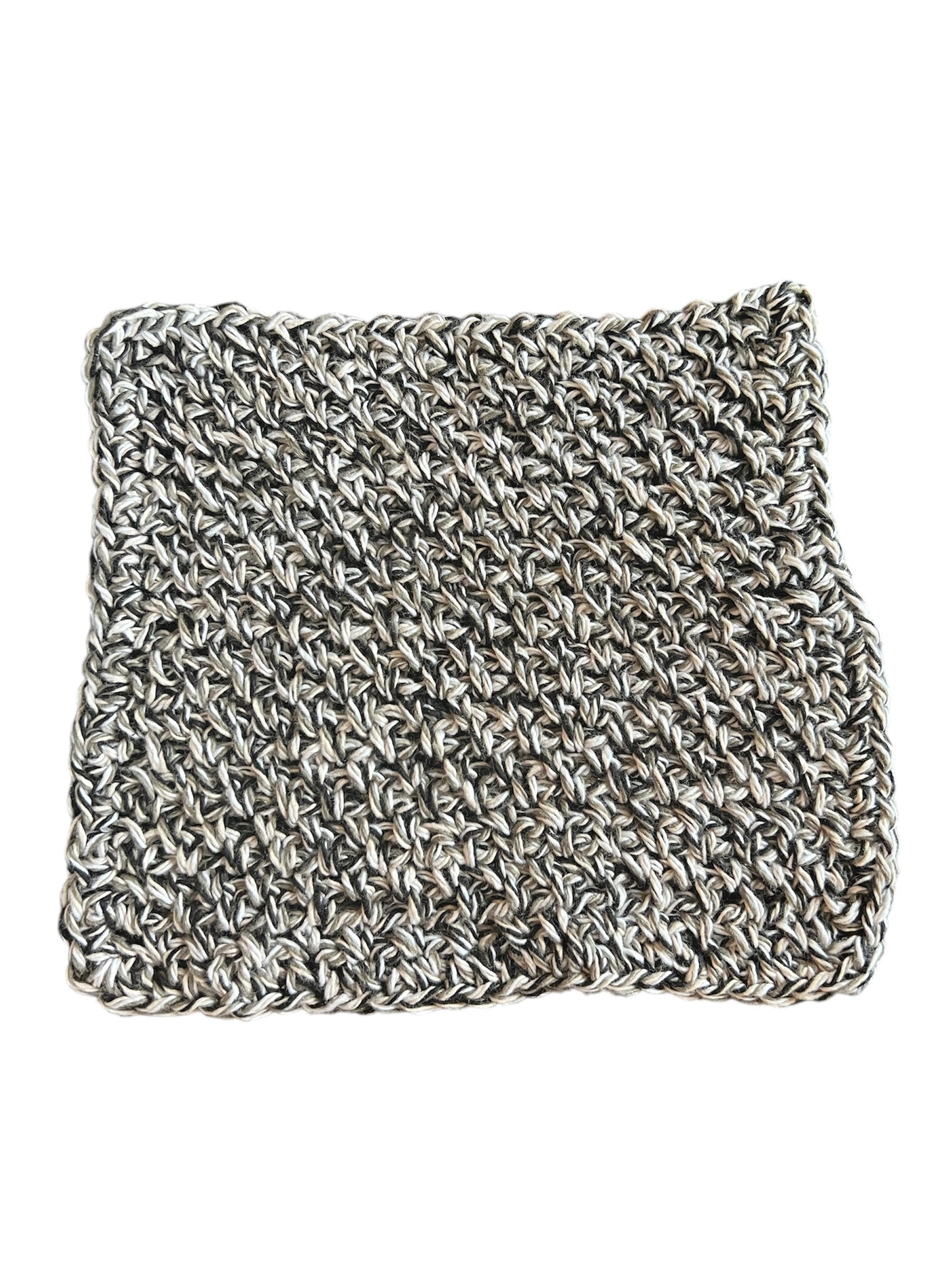 XL Grey Black Cotton Washcloth