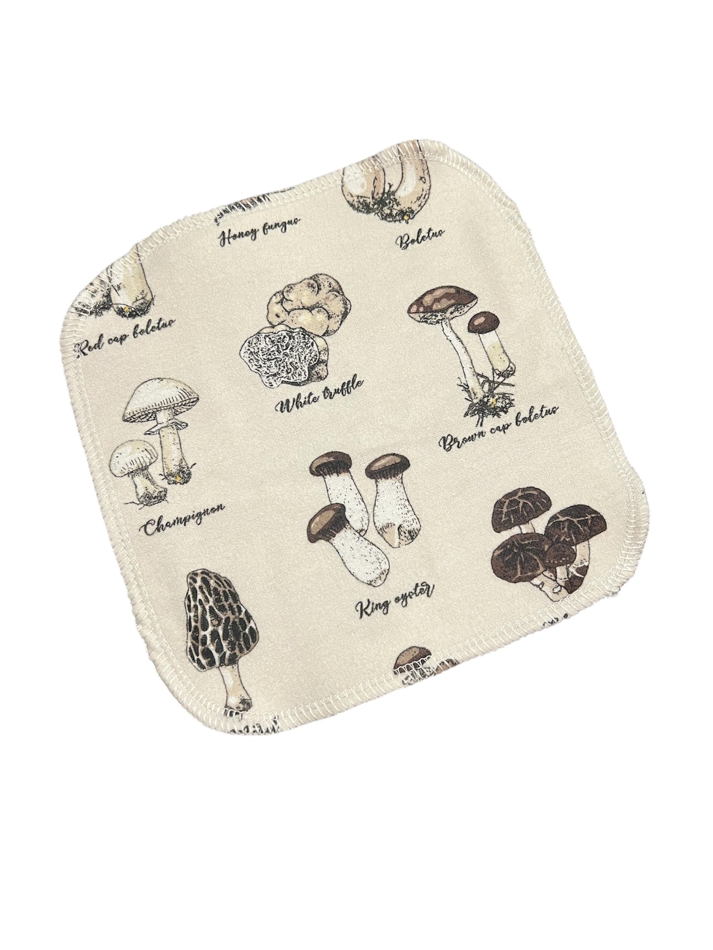 Scientific Mushrooms 2ply flannel cloth wipes