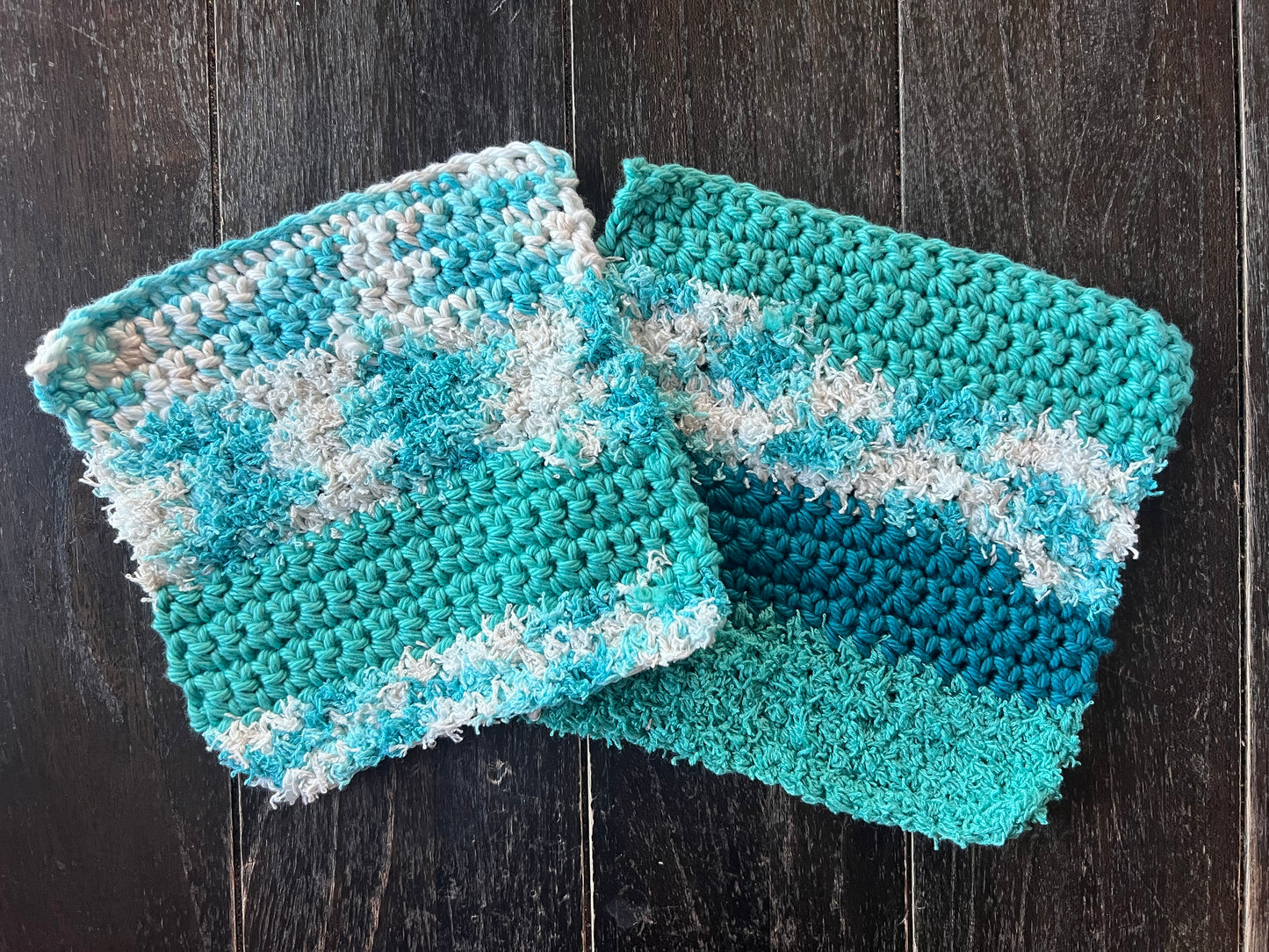 Ocean Cotton Scrubby Dishcloth cotton washcloth