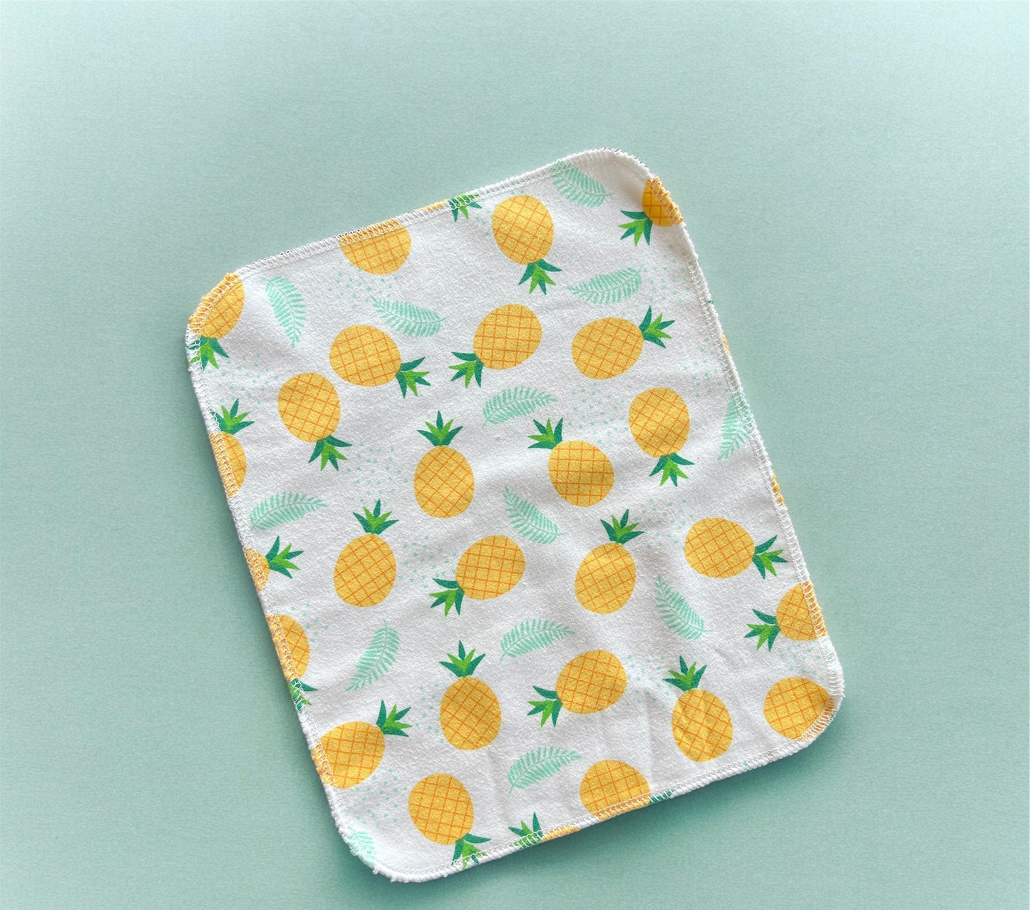 Pineapple 1ply flannel reusable paper towels