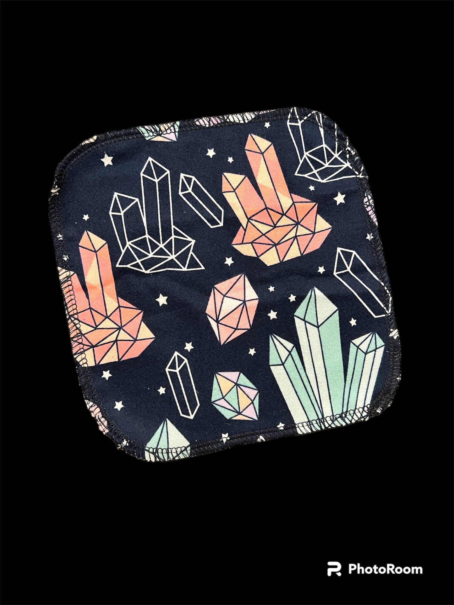 Crystals 1ply flannel cloth wipes