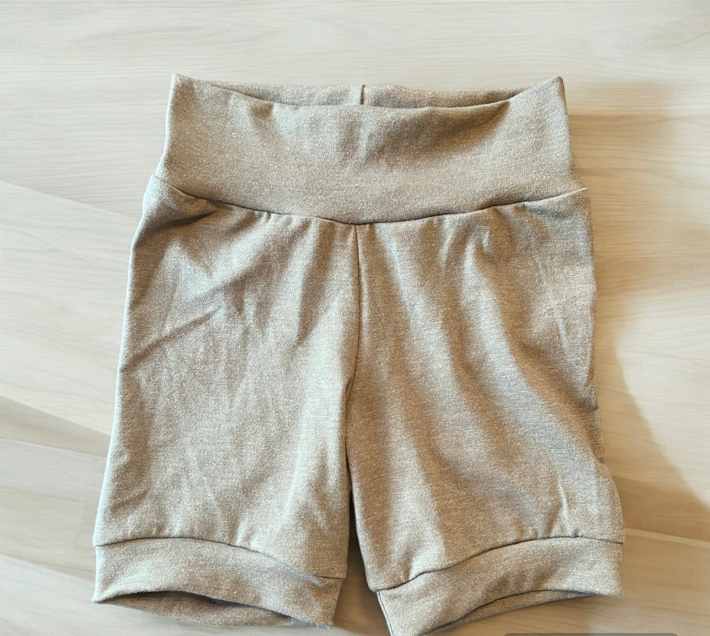 Solid Heathered Olive 3-6yr Shortie shorts (longer length)
