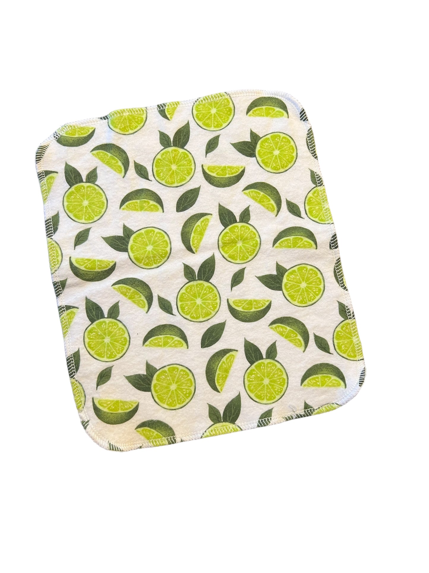 Limes 2ply flannel reusable paper towels / napkins