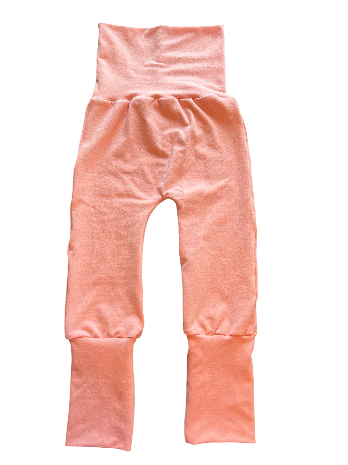 Solid Medium Pink 6m-3t Maxaloones grow with me pants