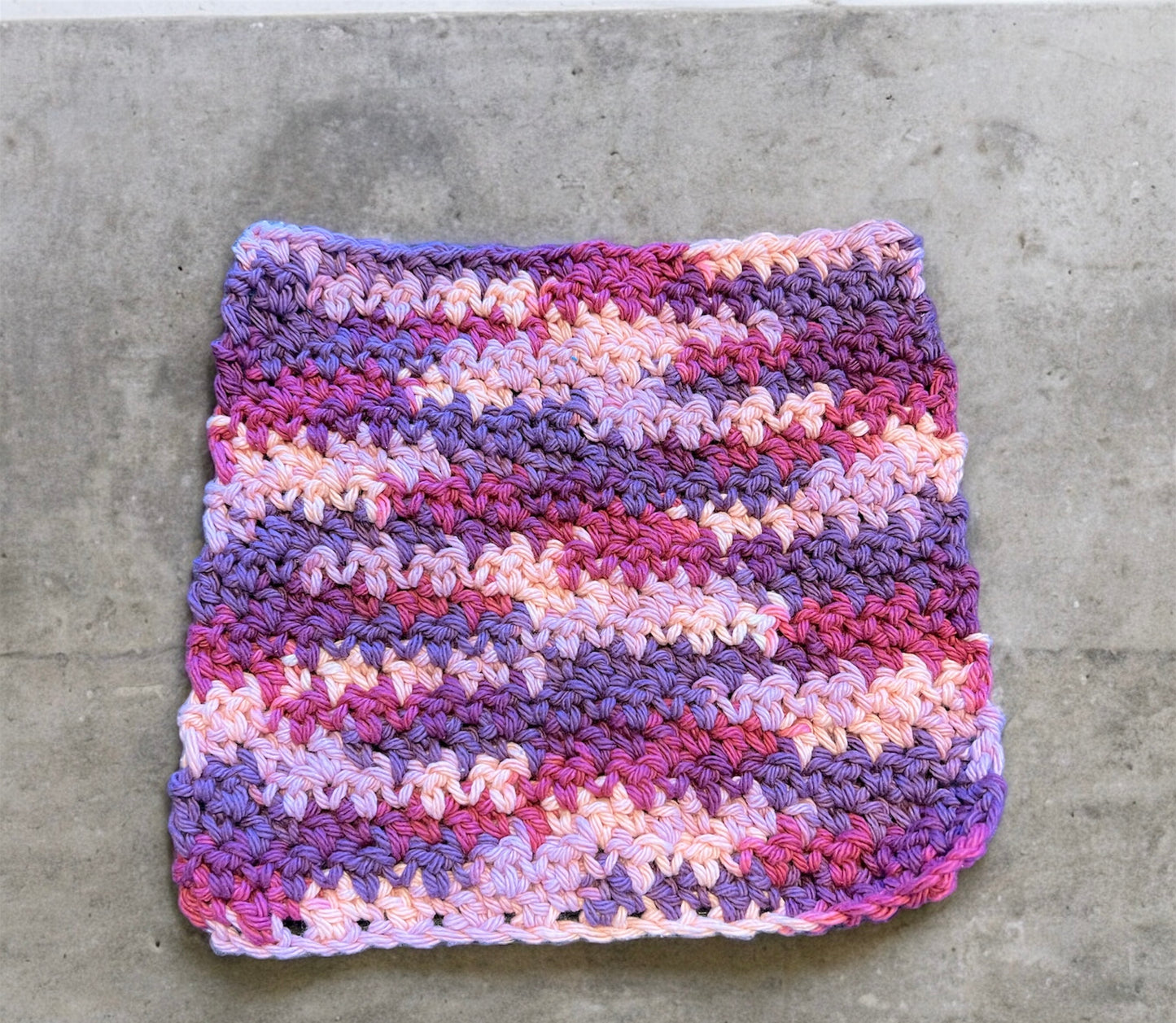 Purple Blend Cotton Washcloth