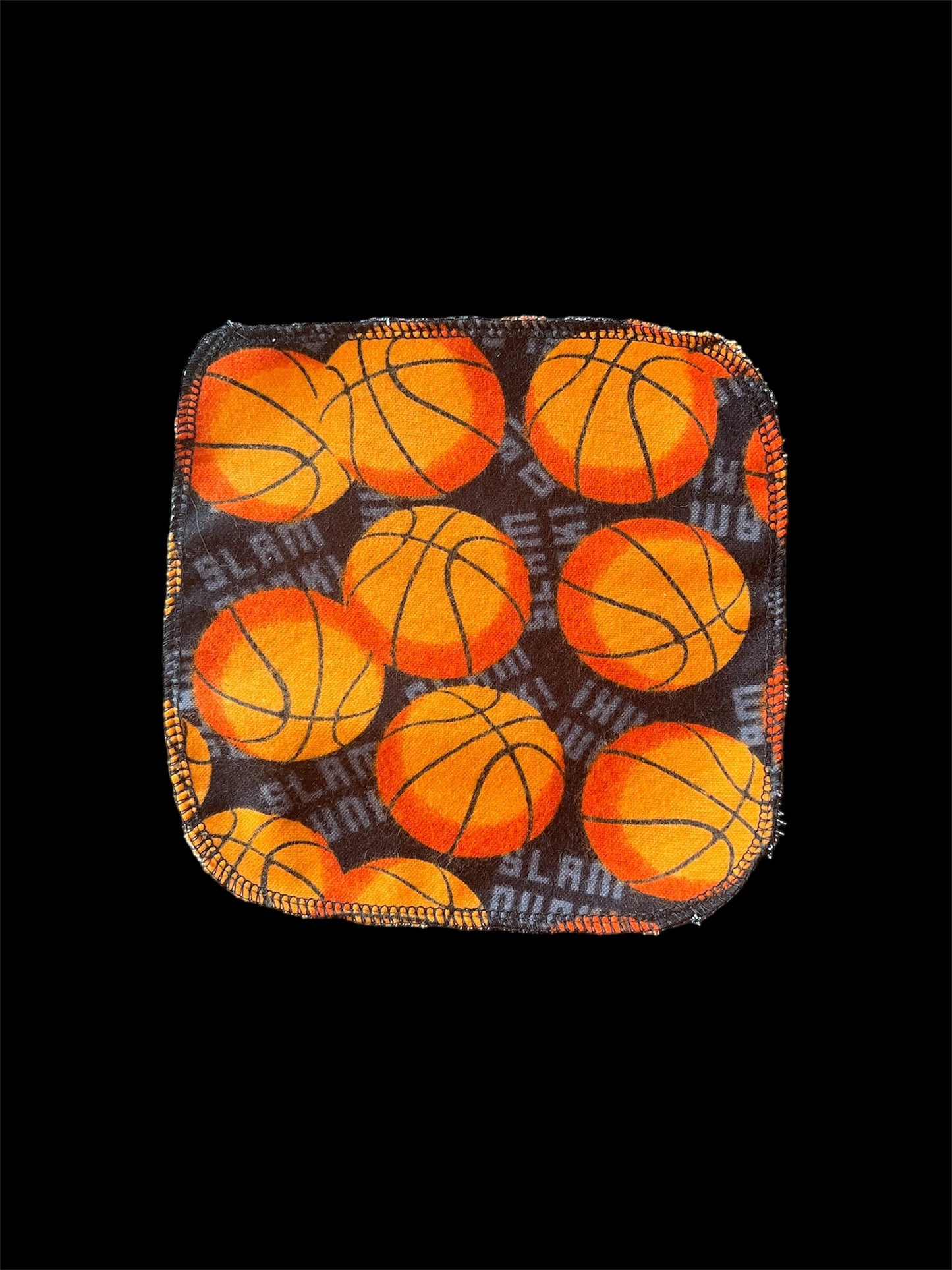 Basketball 1ply flannel cloth wipes
