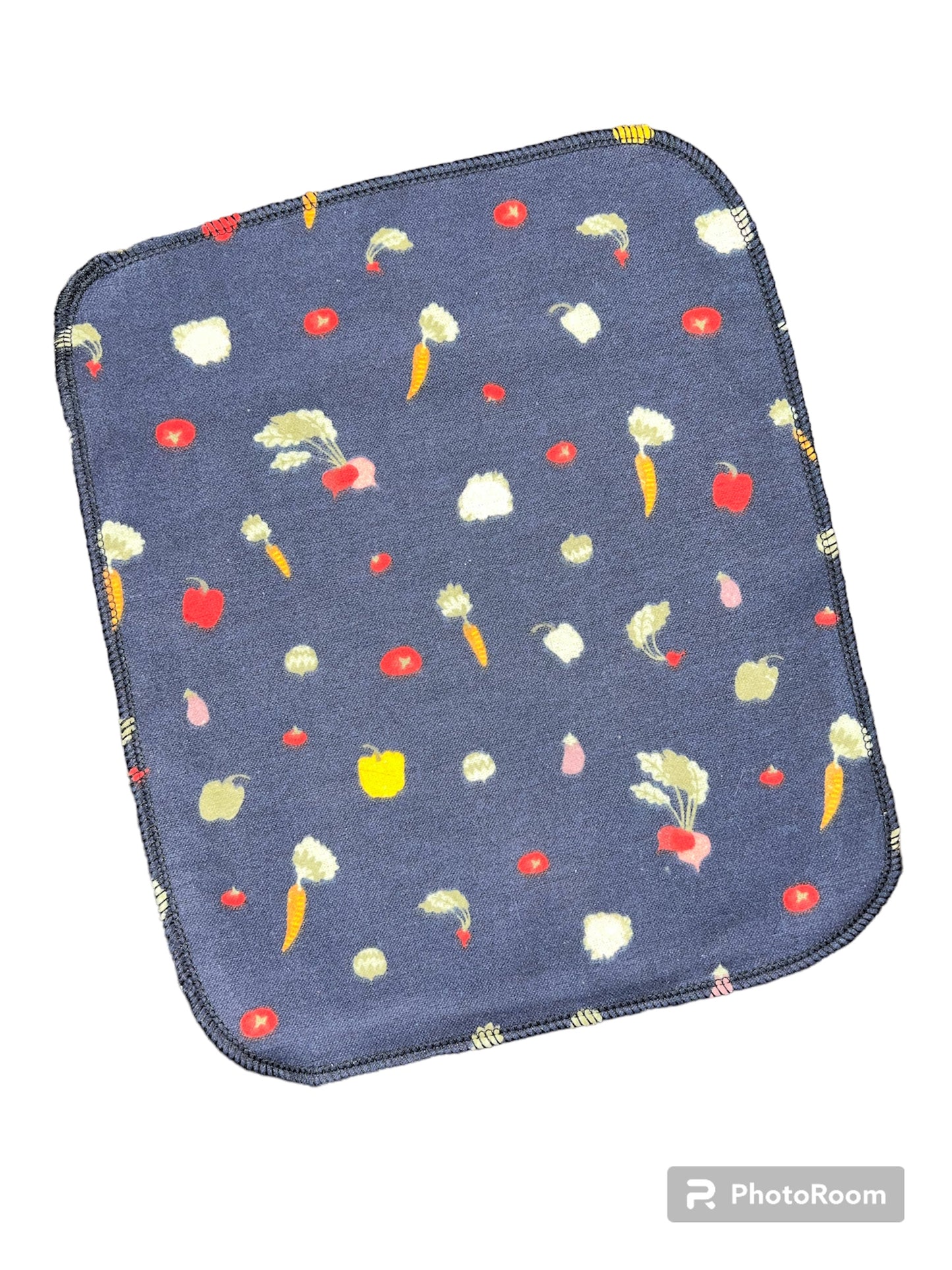Veggies 1ply flannel reuseable paper towels