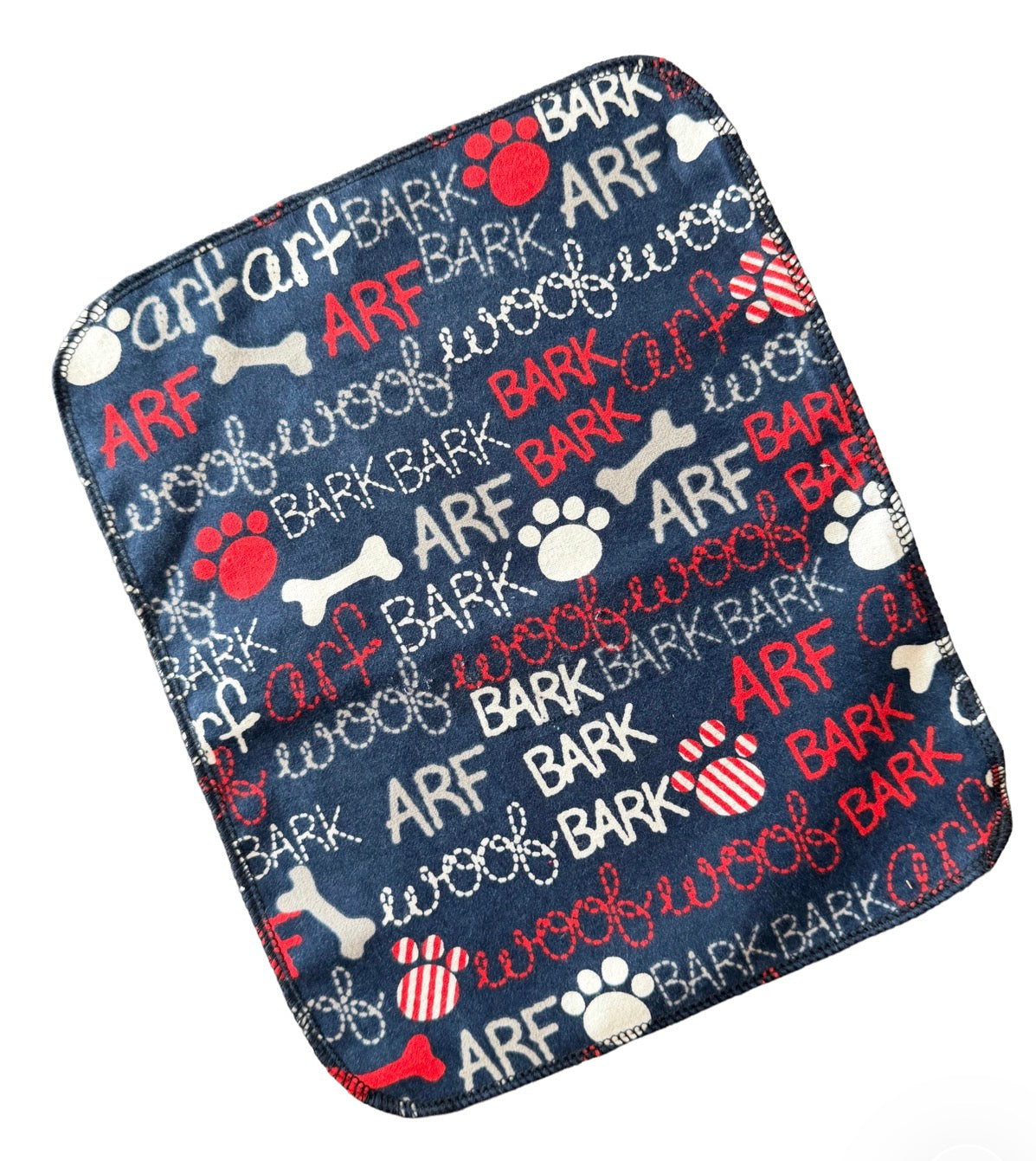 Woof Bark Arf 1ply flannel paperless towels