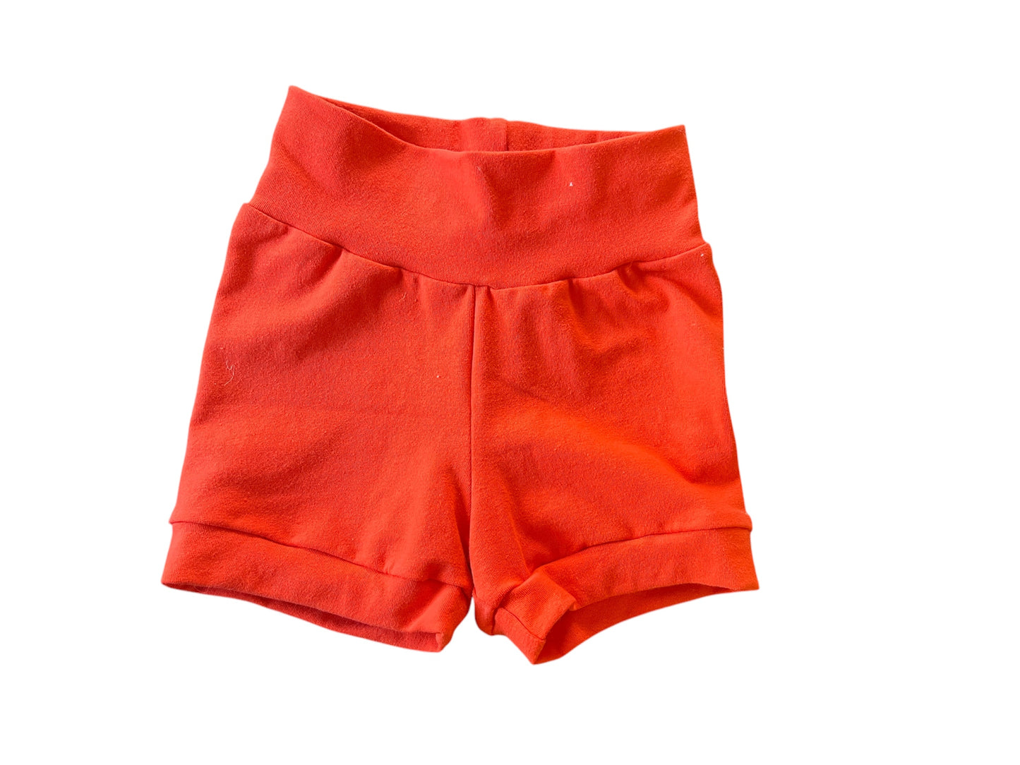 Solid orange 12m-3t Shortie shorts