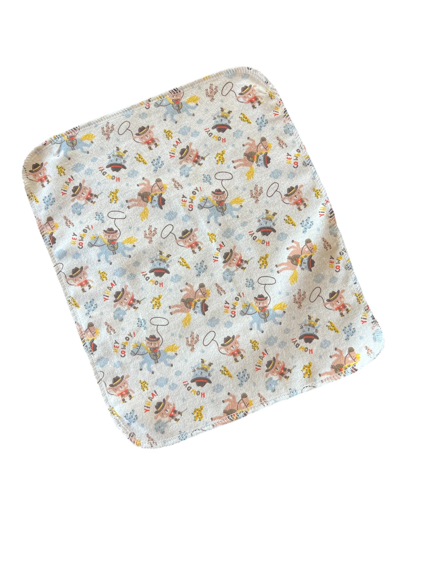 Cowboy Western 1ply flannel reusable paper towels