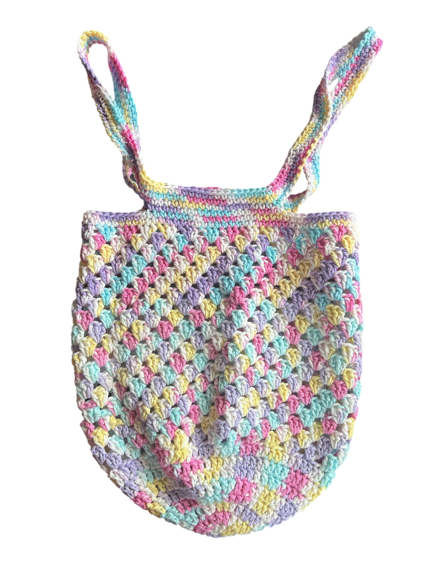 Spring Lavender Crochet Market Bag Large