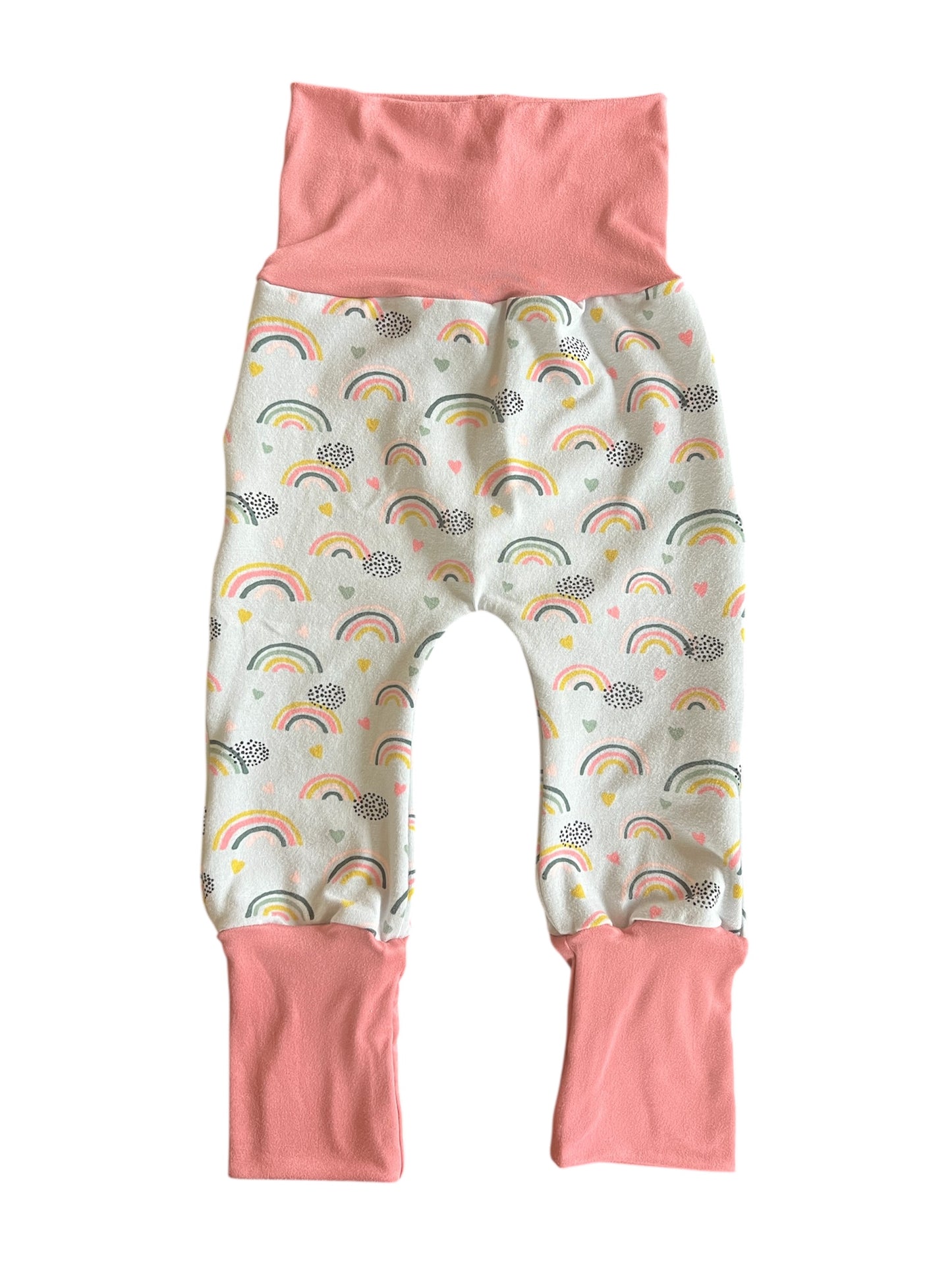 Rainbows 3-12m grow with me pants