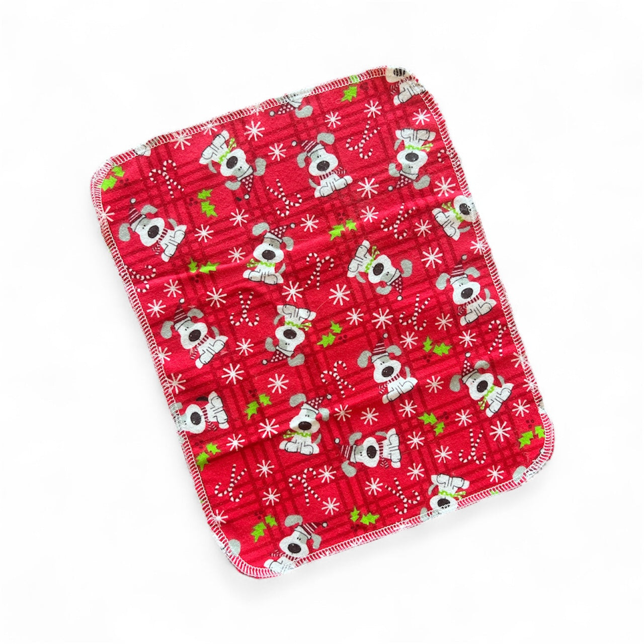 Holiday Dogs 1ply flannel reusable paper towel