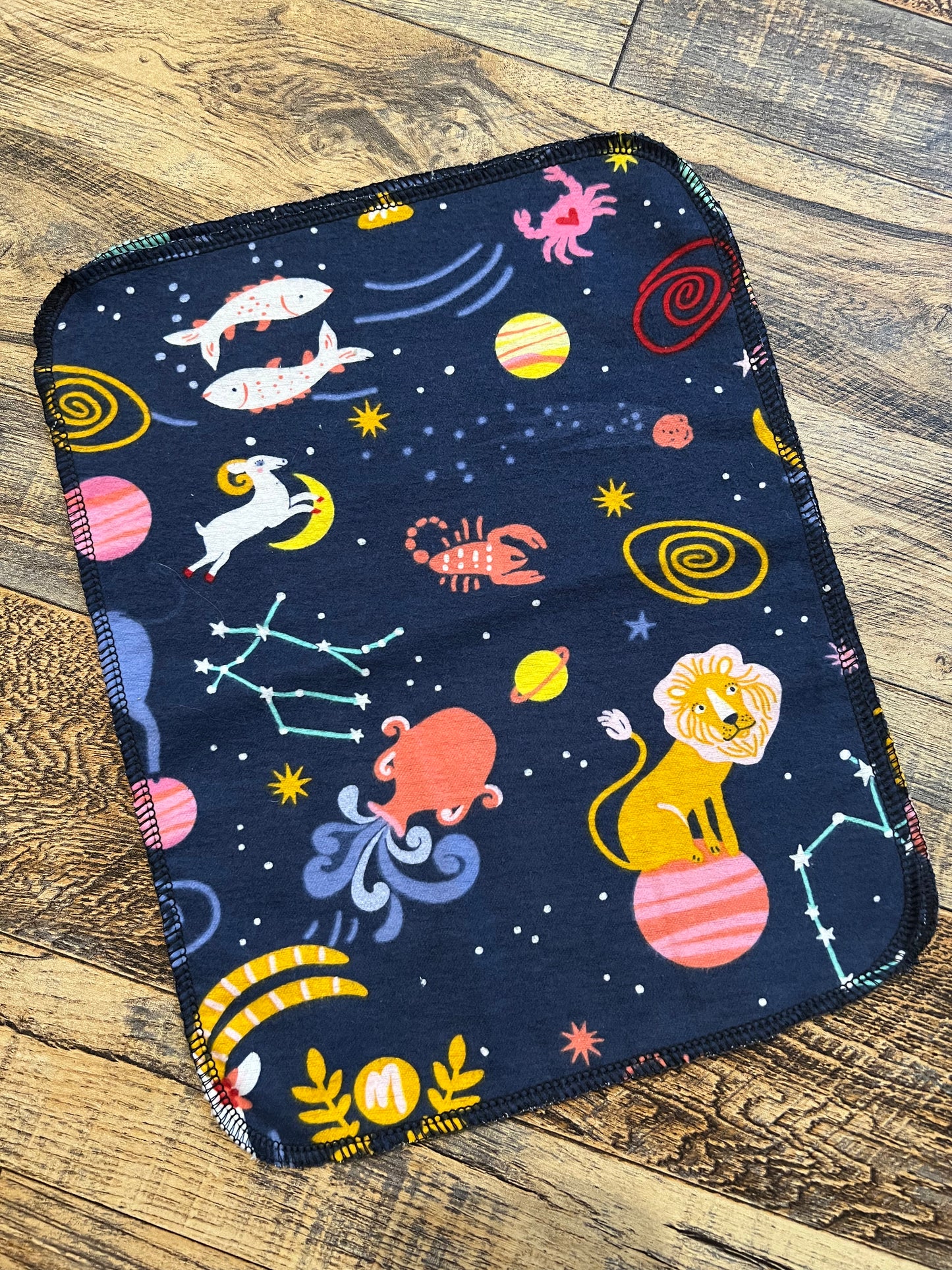 Cute Astrology 1ply flannel reusable paper towels