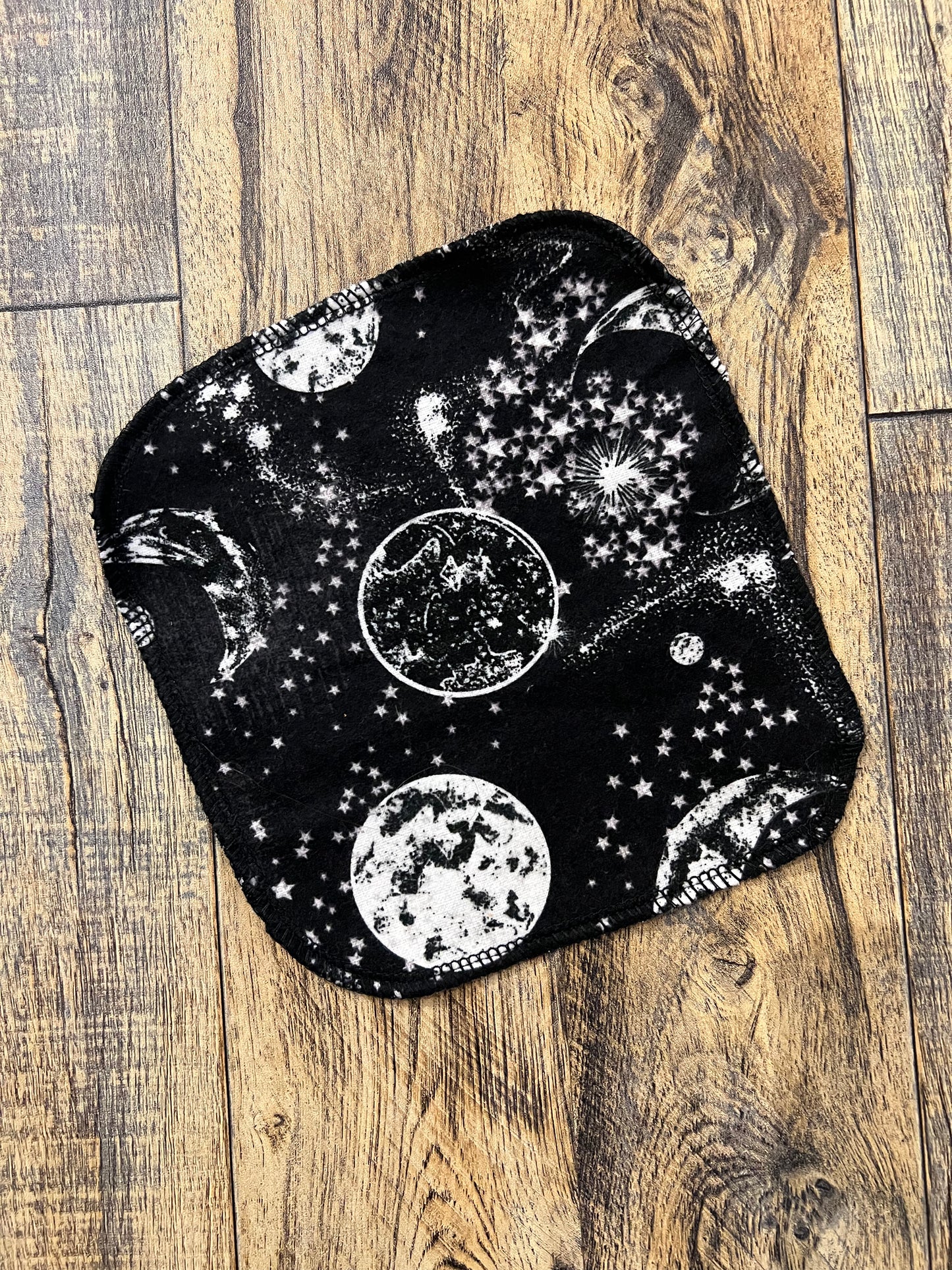 Moon galaxy 1ply flannel cloth wipes