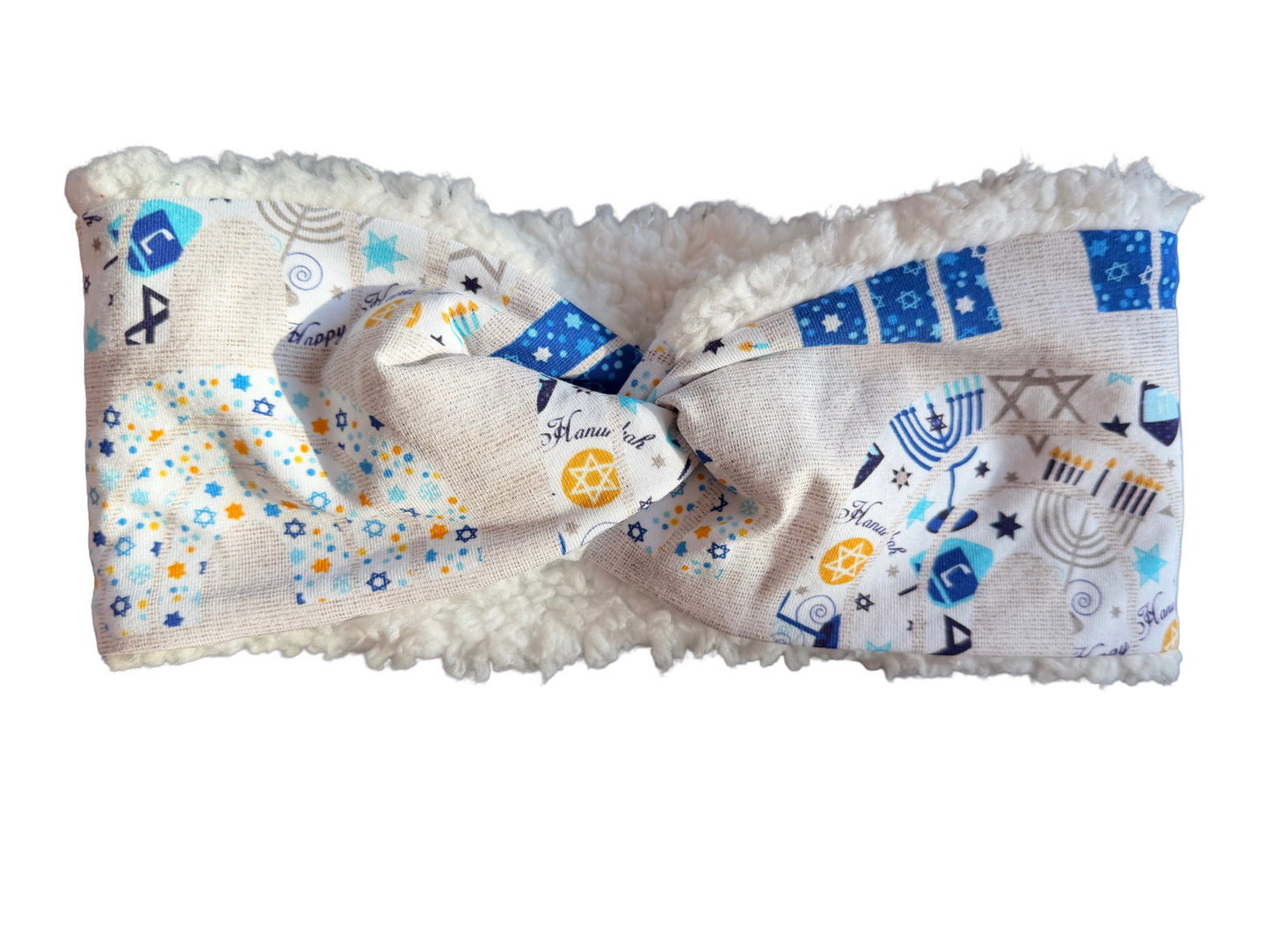 Hanukkah Sherpa Lined Adult Headband