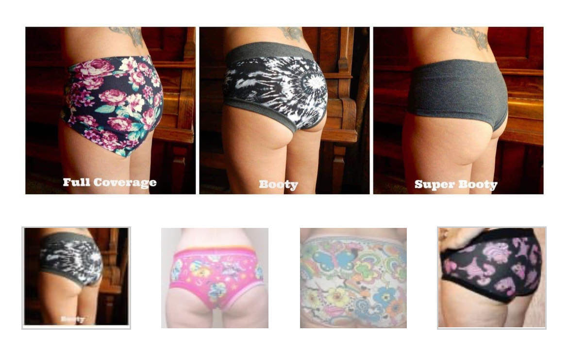 Custom Scrundies Bunzies Underwear Womens