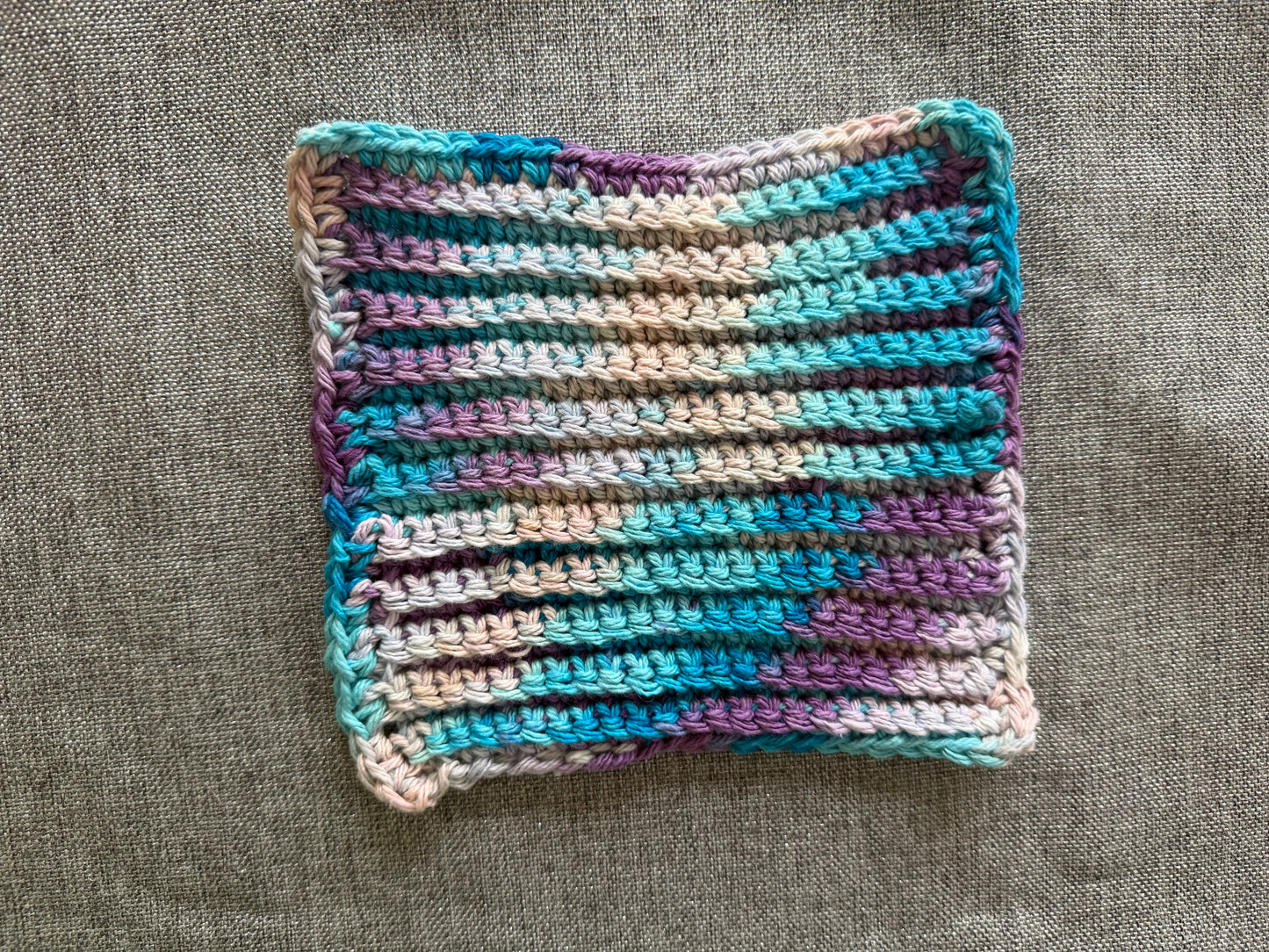 Purples & Blues Cotton Washcloth