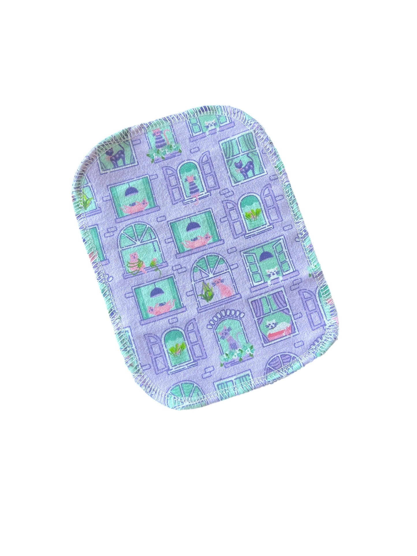 Discount Cats in Windows 2ply 5.5x7 flannel cloth wipes