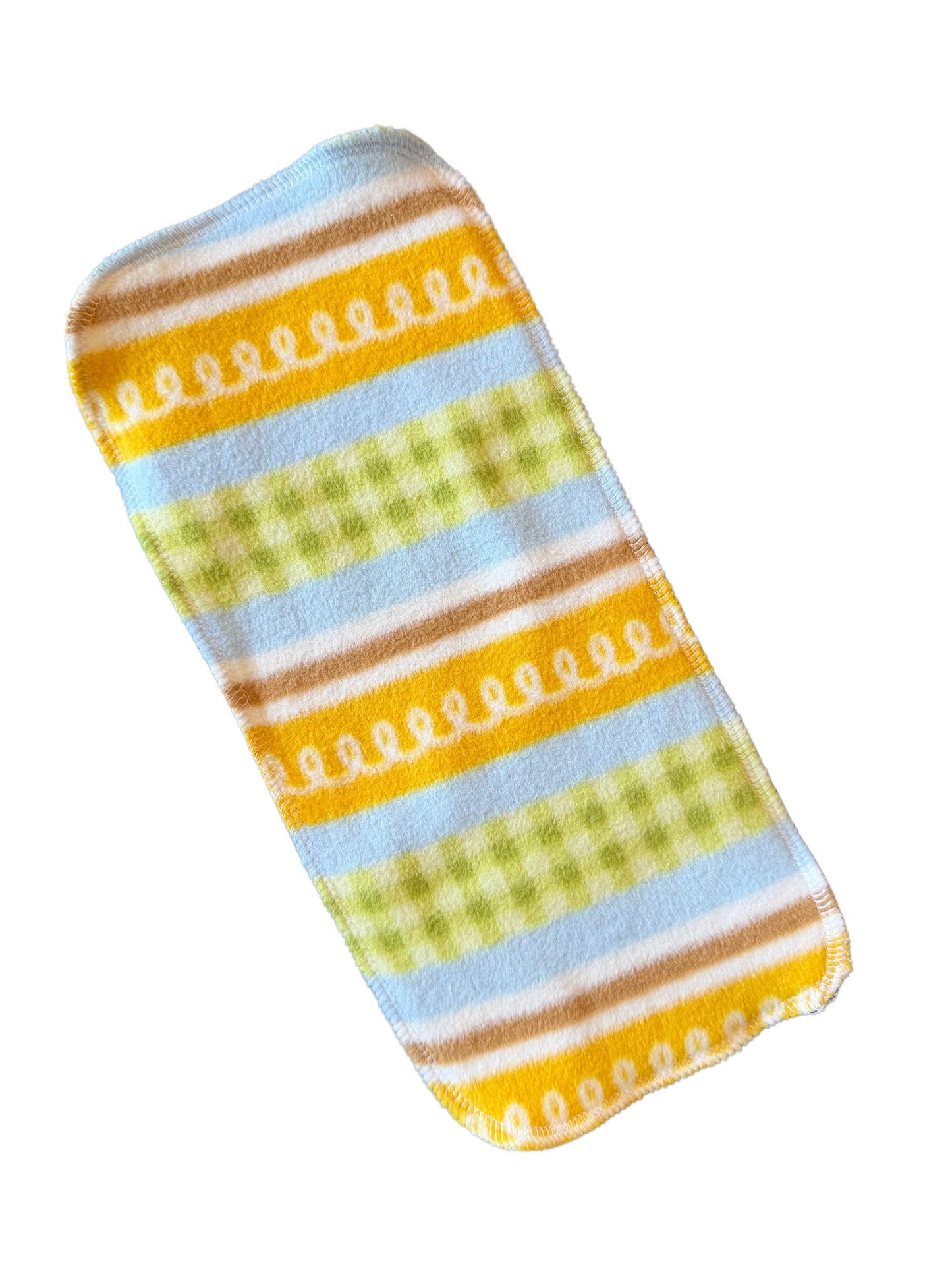 2ply Nursery Stripe fleece diaper liners