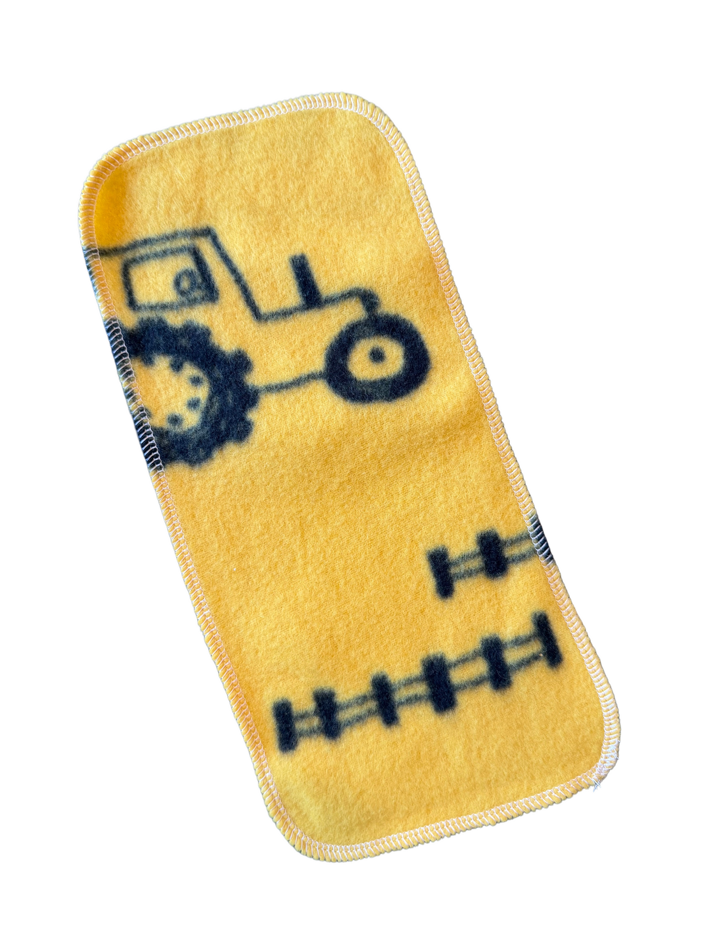 Tractor fleece diaper liners