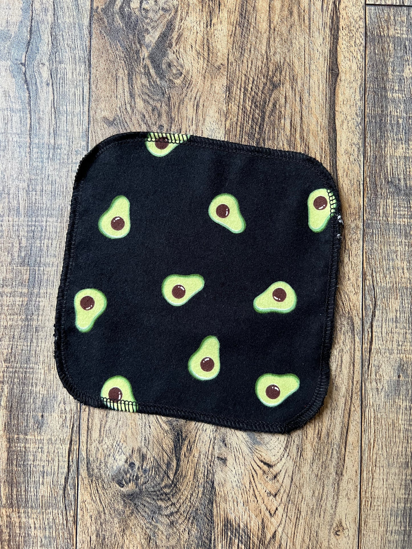 Avocado 1ply flannel cloth wipes