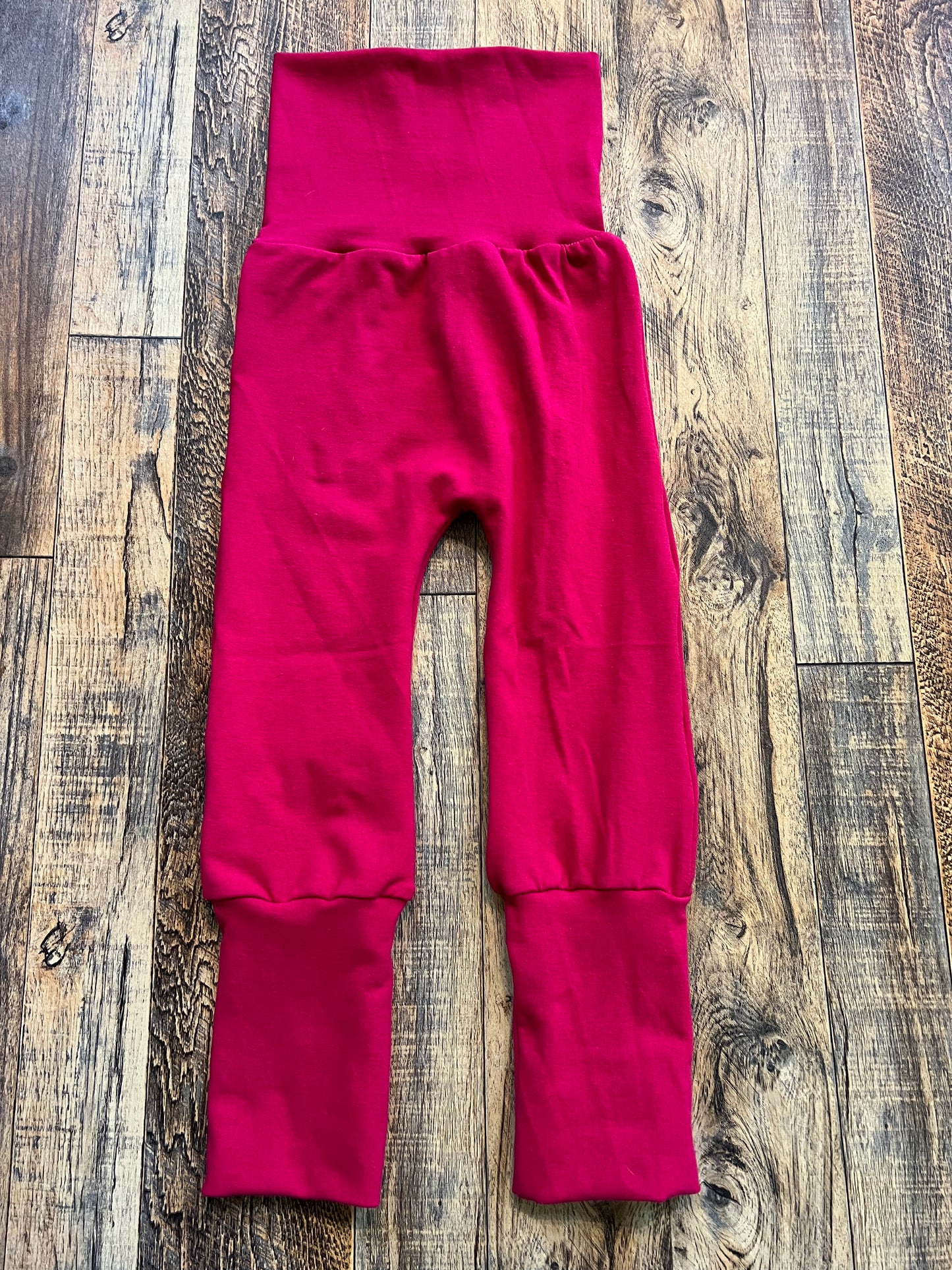 Solid Hot Pink 6m-3t Maxaloones grow with me pants