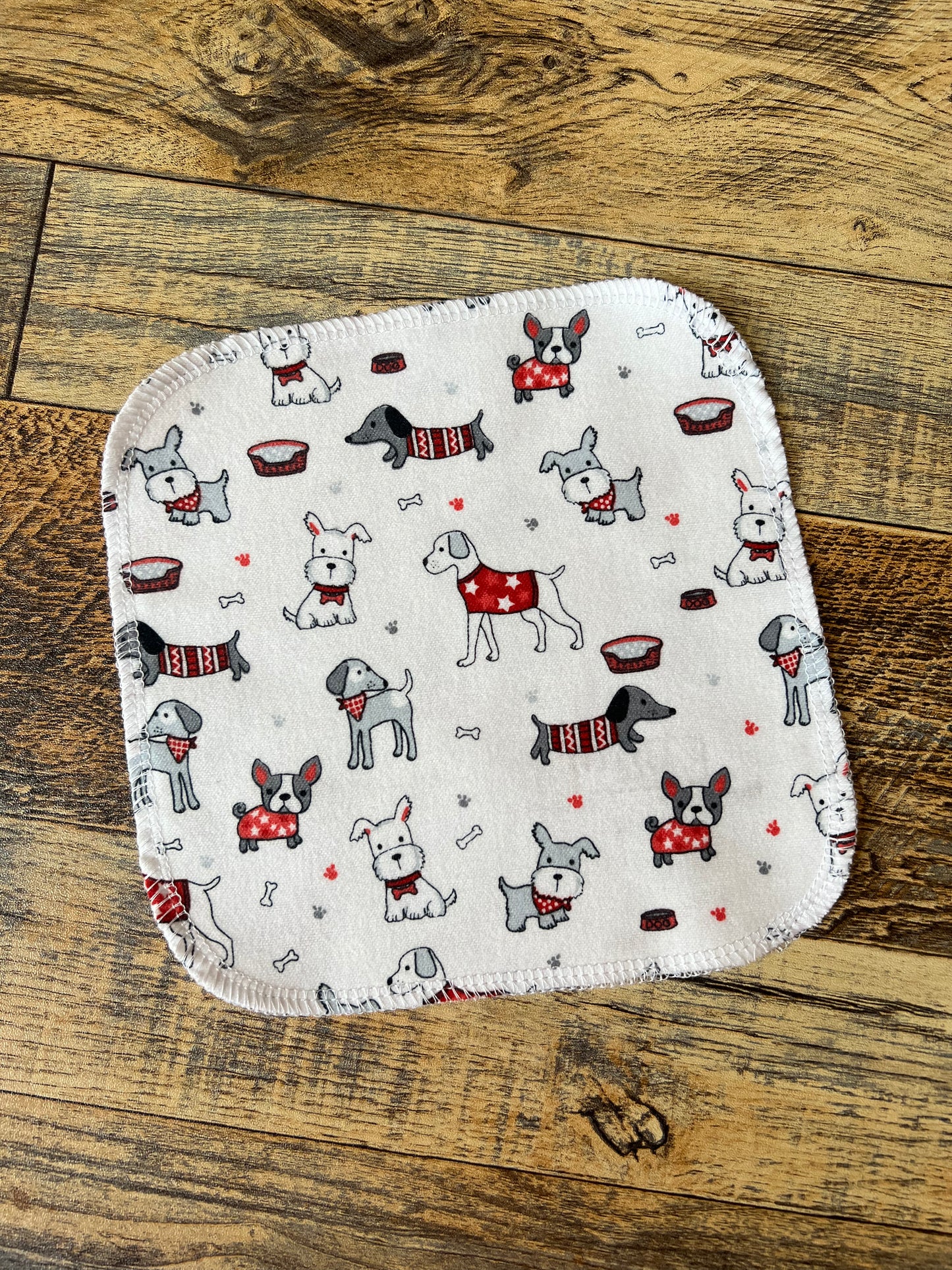 Happy dogs 2ply flannel cloth wipes