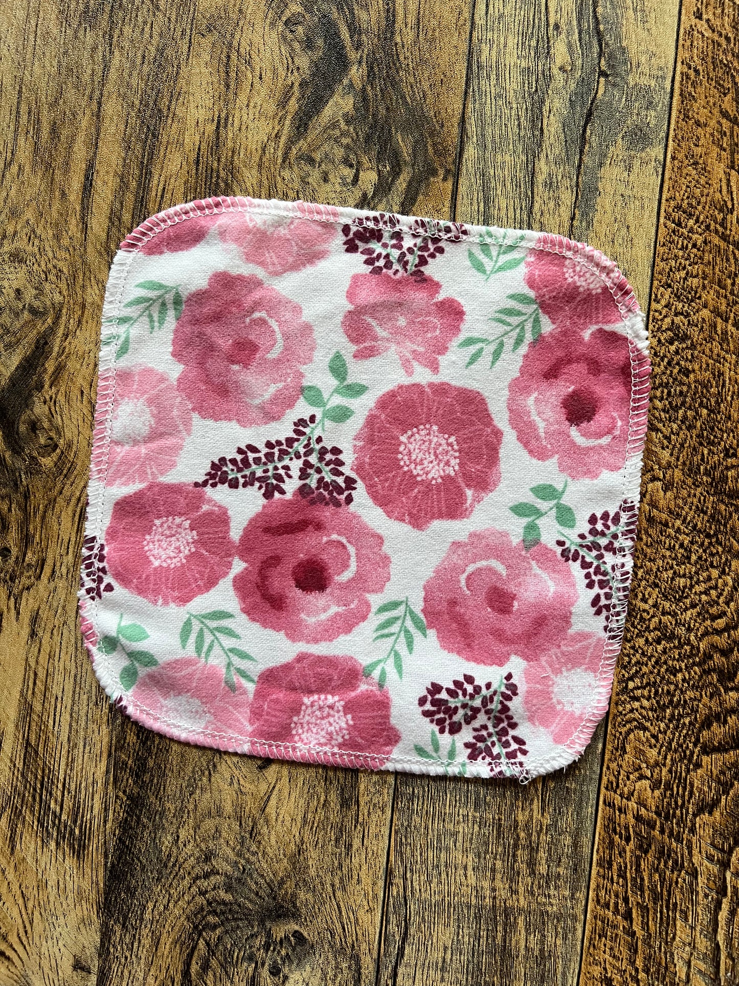 Paris Floral 1ply flannel cloth wipes