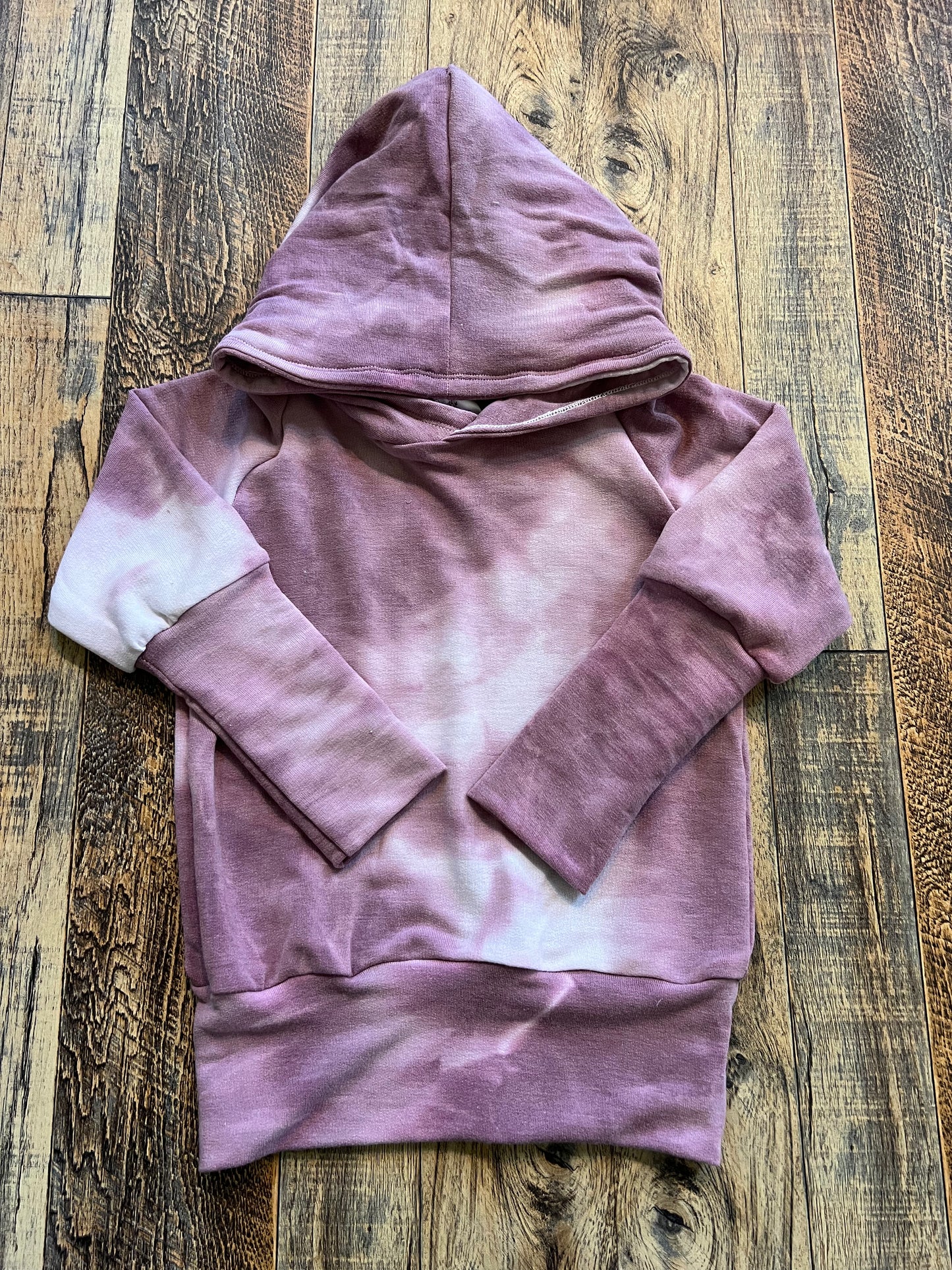 Orchid Tie Dye Grow with me 12m-3t hoodie