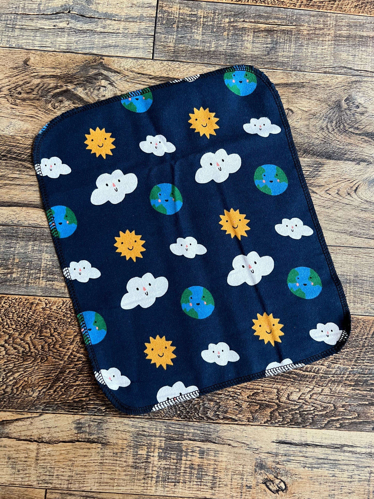 Happy Earth 1ply flannel reusable paper towels