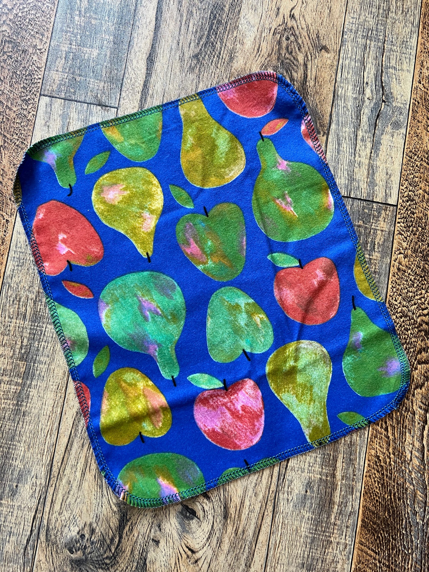 Apples & Pears 1ply flannel reusable paper towels